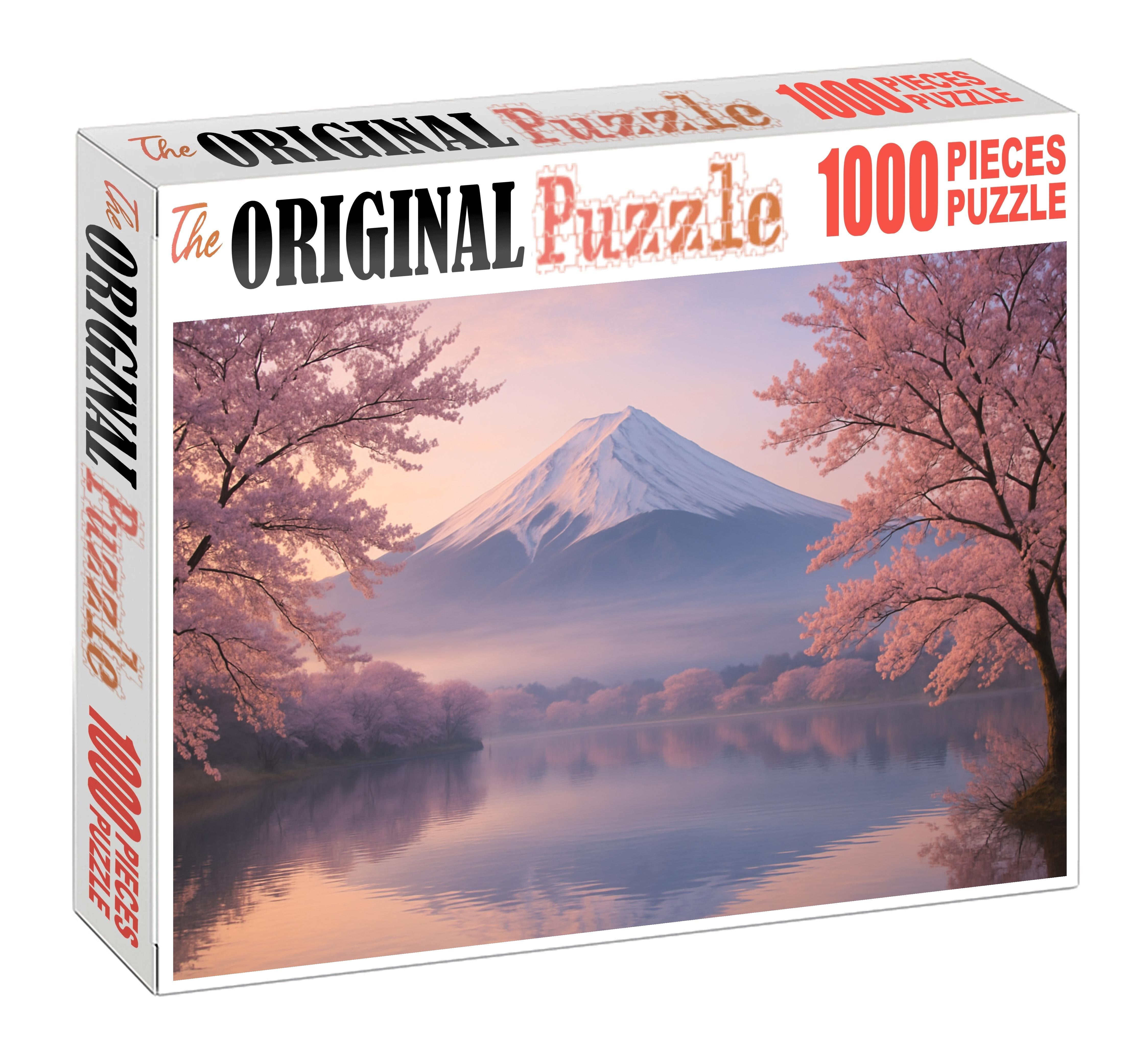 Mount Fuji Honshu Japan  Recognized By 8567 Worldwide As A Natural And Cultural Icon Custom Jigsaw Puzzle