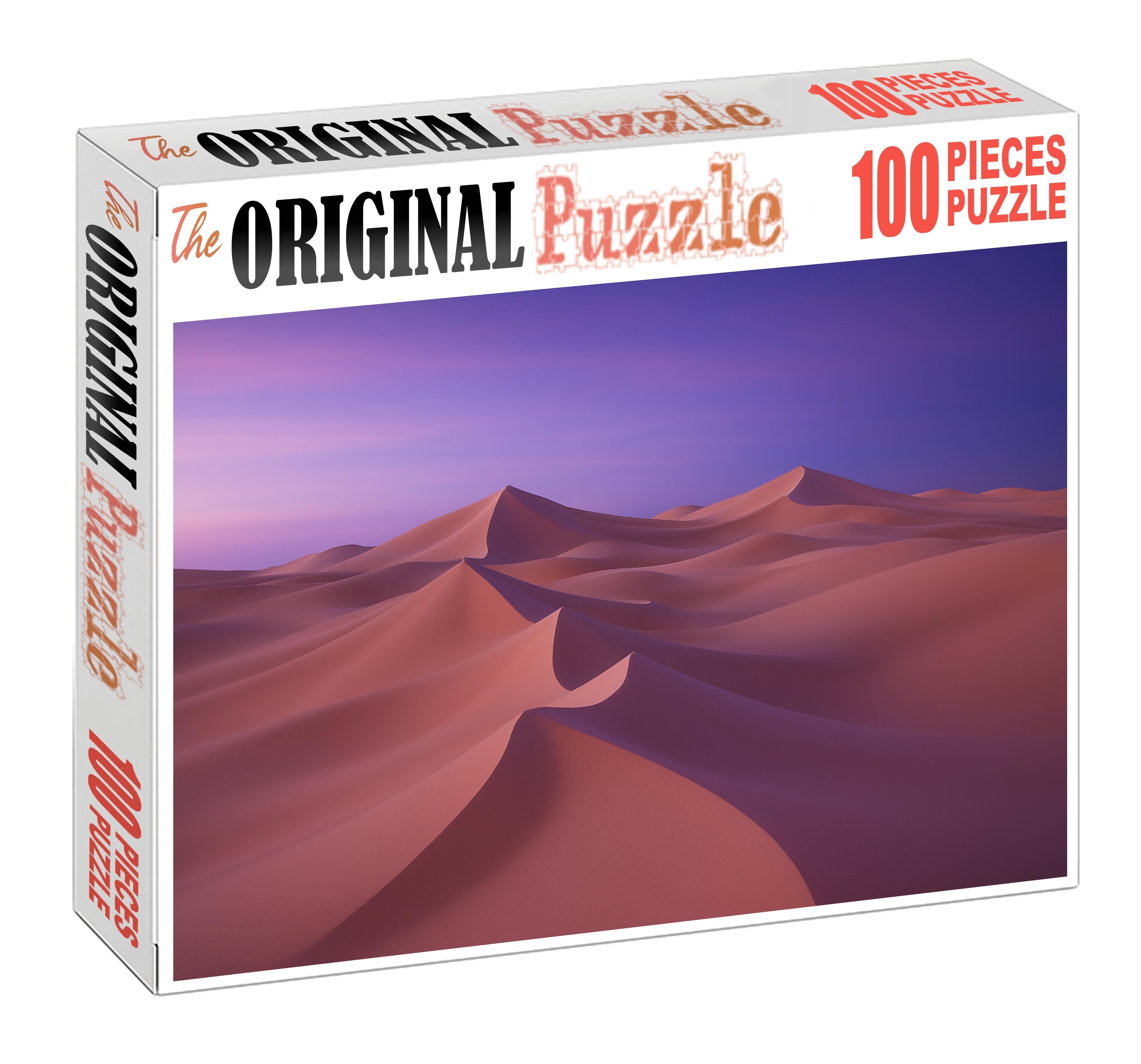 Silken Crest Dune Field At Twilight Puzzle For Adults