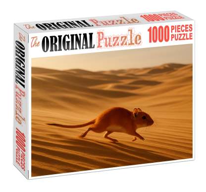Vermilion Dust Runner Swift Desert Rodent With Streamlined Form And Burrowing Skills Premium Puzzle Pieces