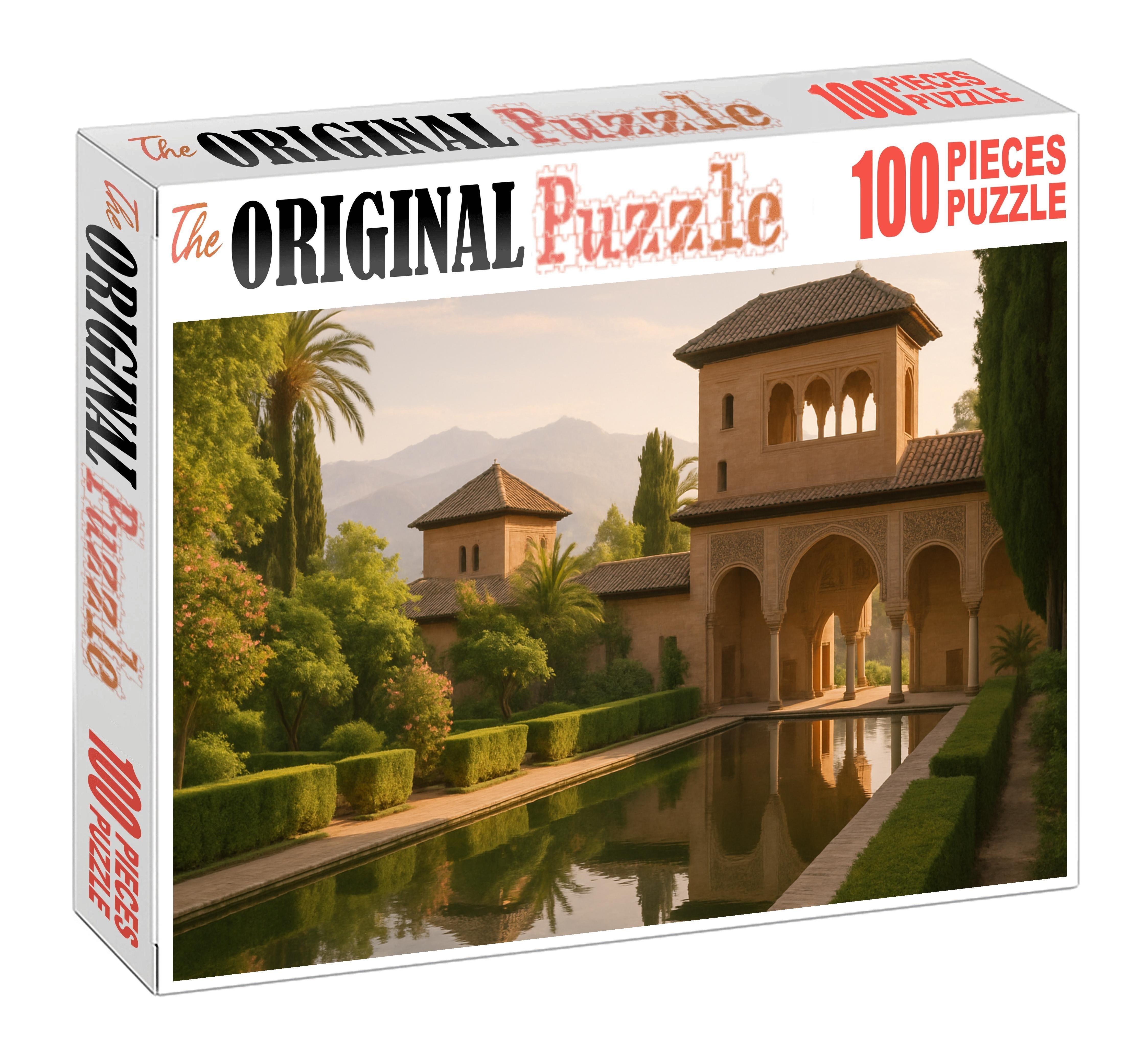 The Alhambra Perched On A Hilltop In Granada Spain Recognized By 7001 Globally As A Masterpiece Of Islamic Art And Moorish Palace Architecture 20 Piece Puzzle