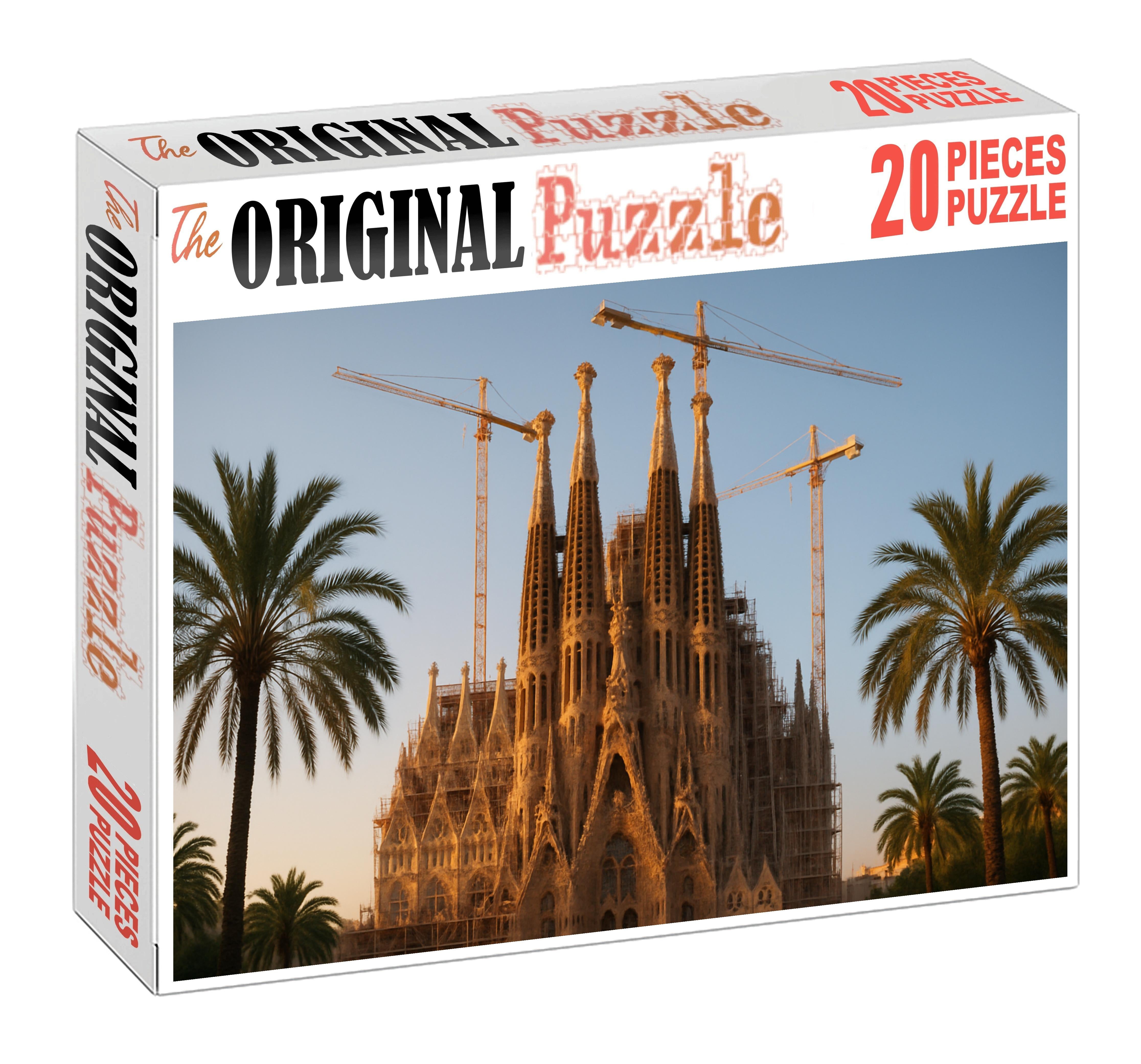 Sagrada Familia Barcelona Spain  Recognized By 7789 Worldwide For Its Avant-garde Design Custom Jigsaw Puzzle