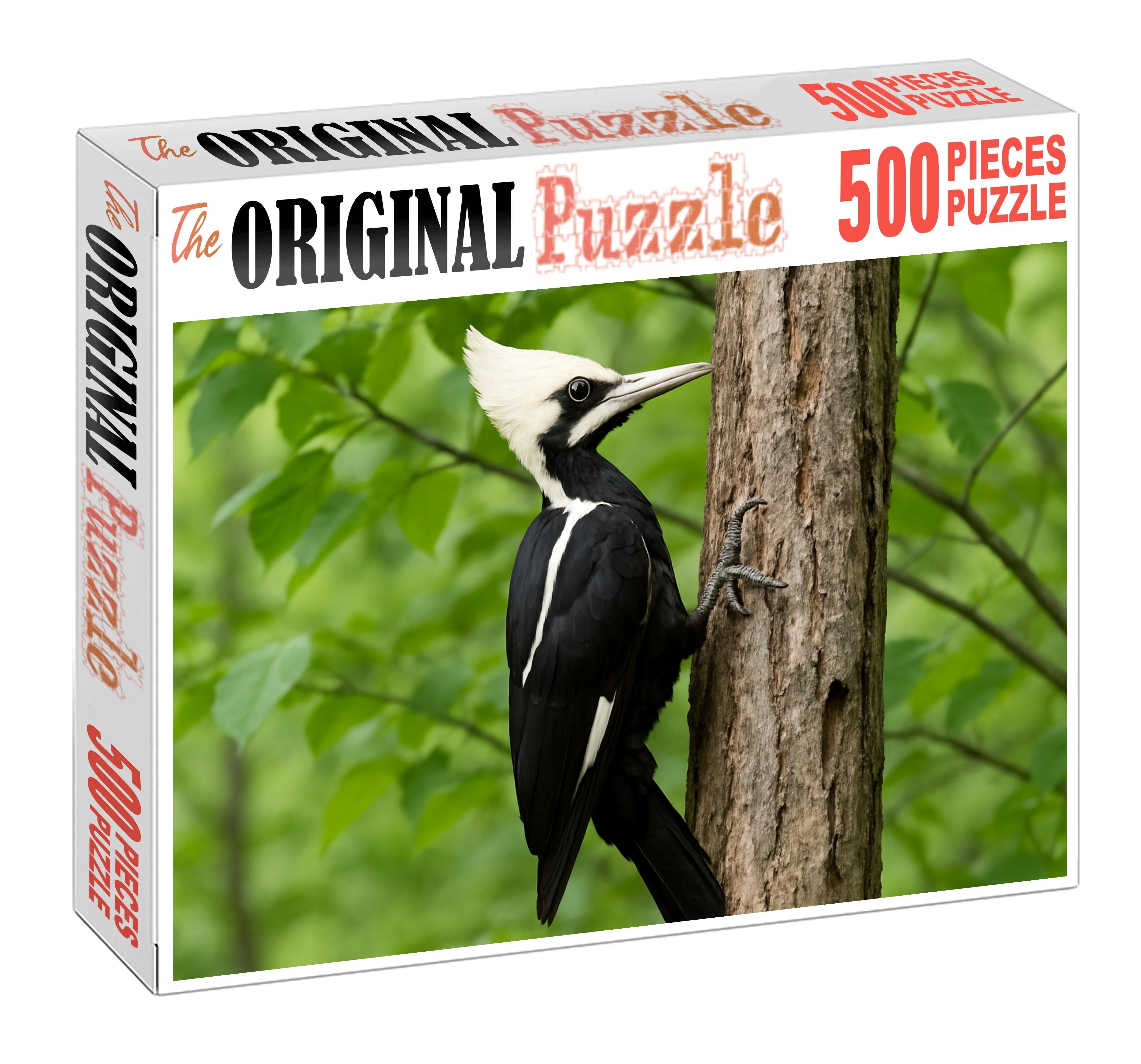 Ivory-billed Woodpecker The Rare Canopy Drummer Unique Puzzle Design