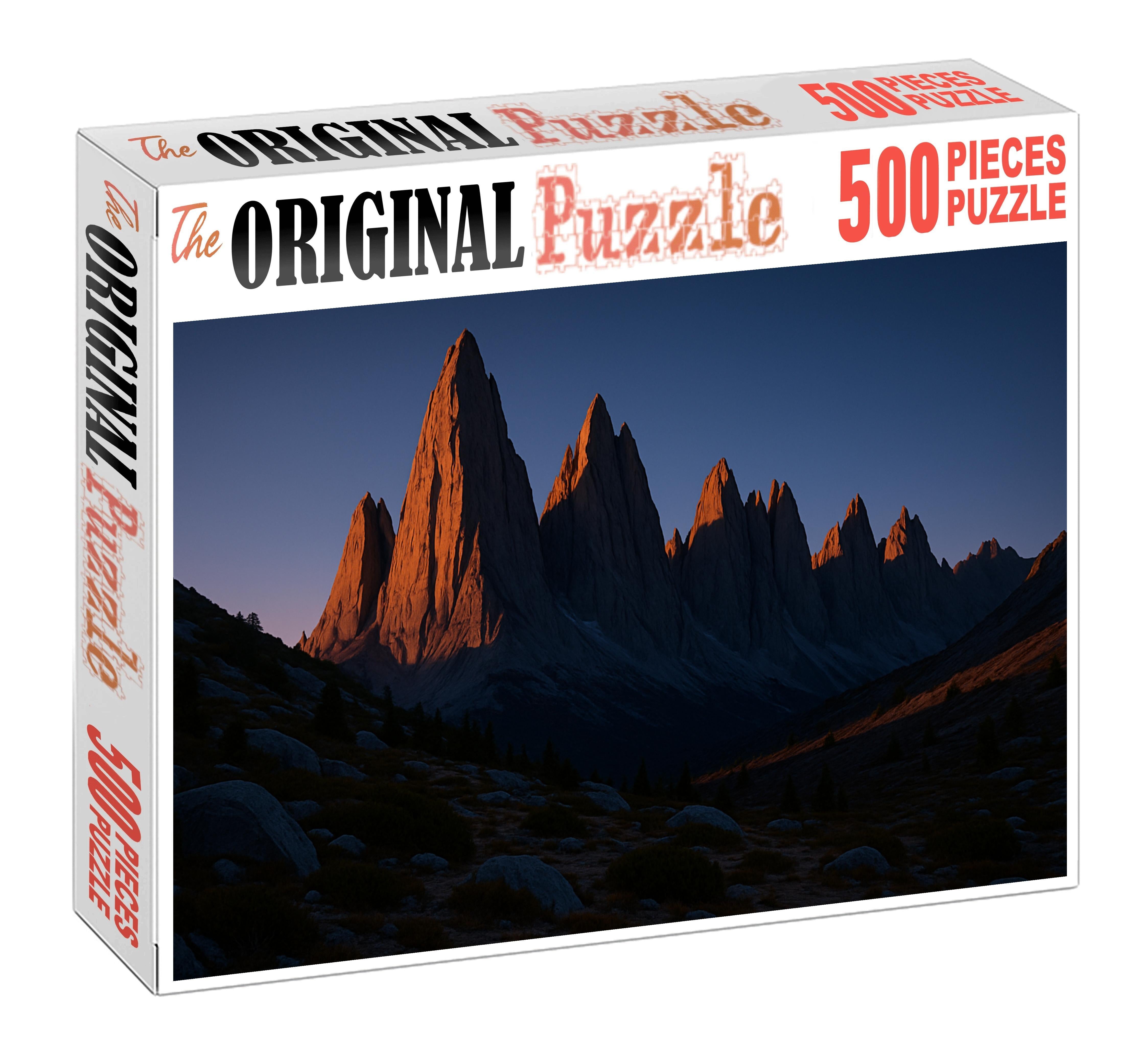 Twilight Crest Of Granite Spires Mini Puzzle