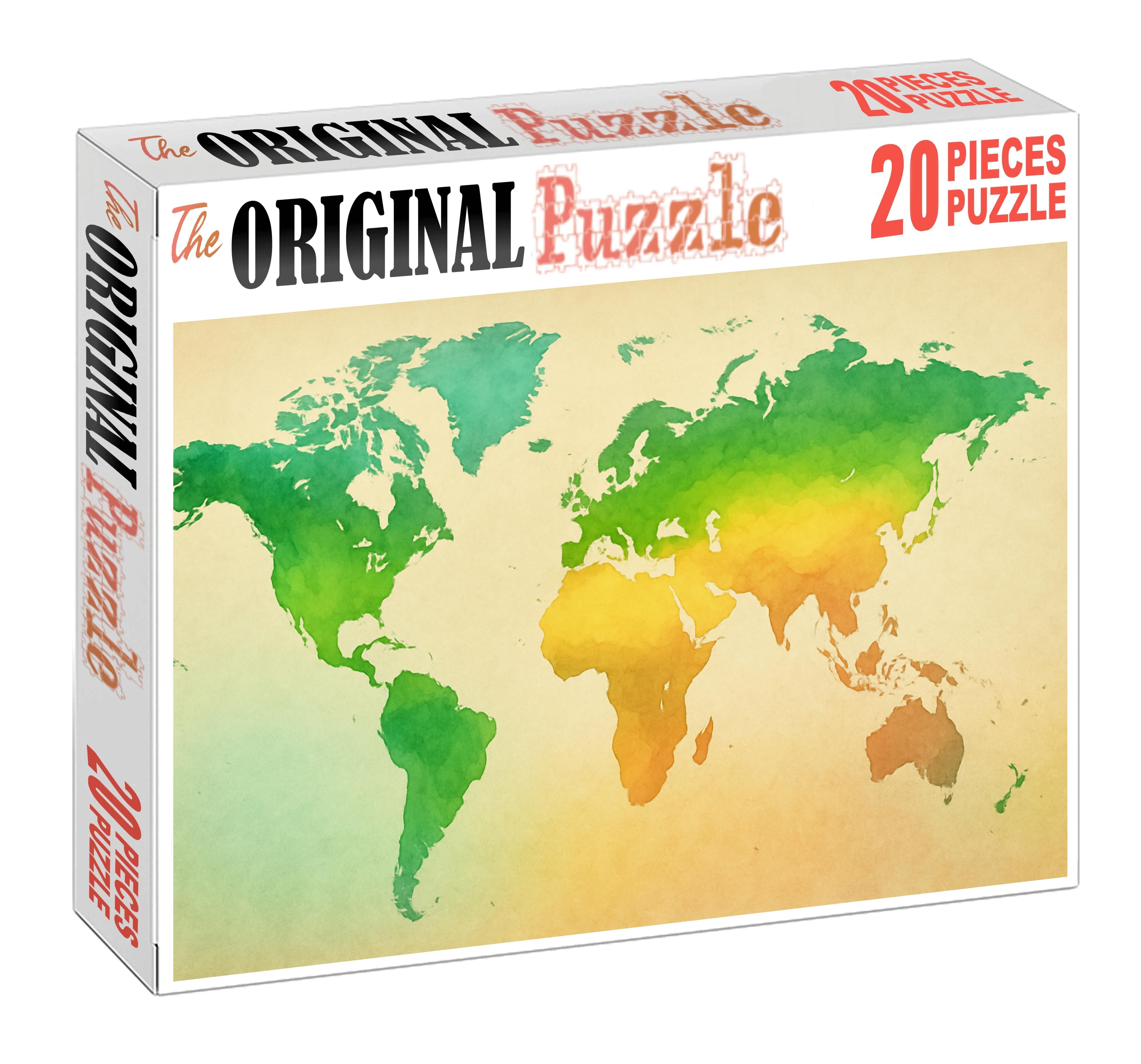 Gradient Biome Transition Map Puzzle For Adults