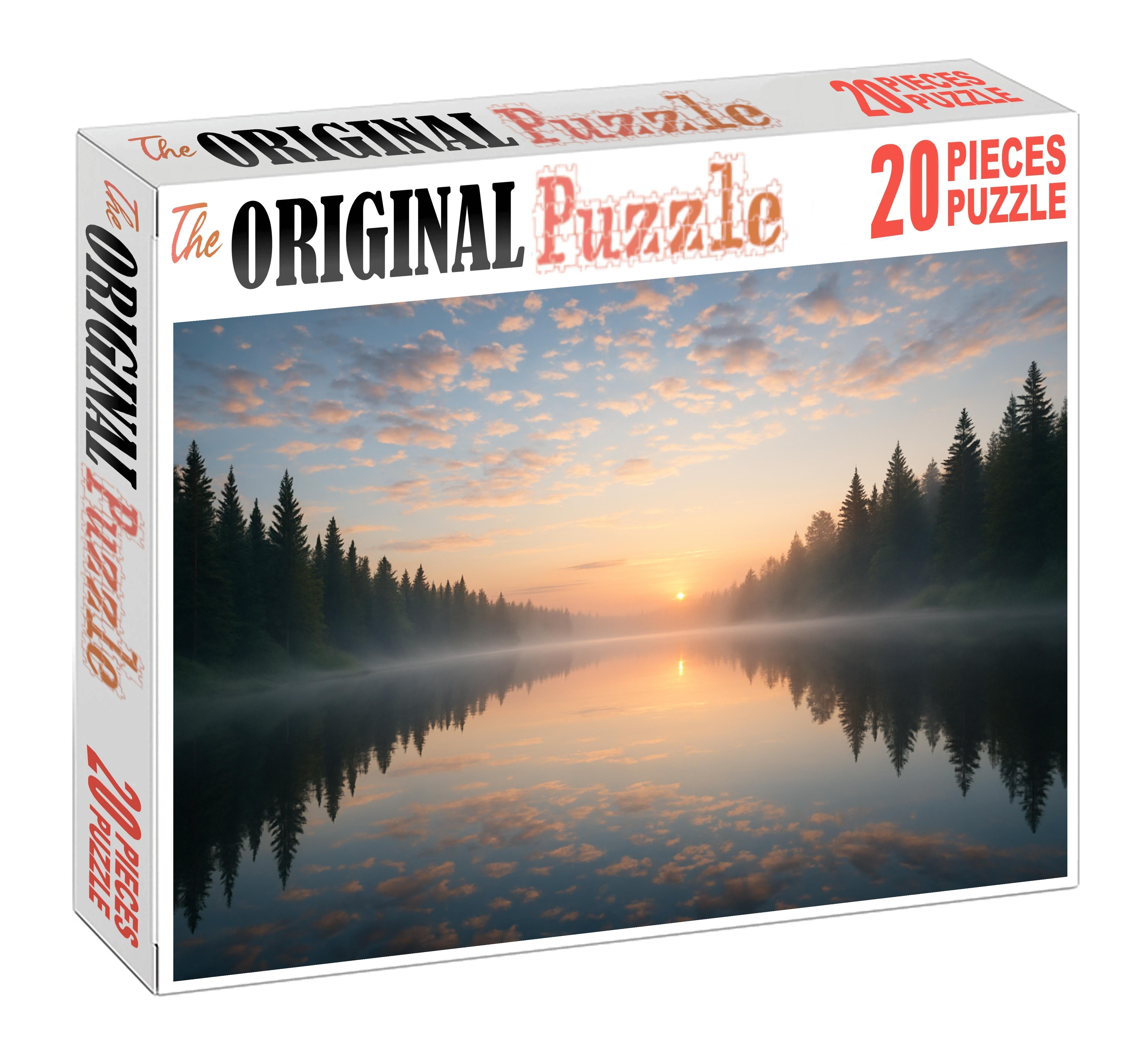 Crystal Lake Morning Premium Puzzle Pieces