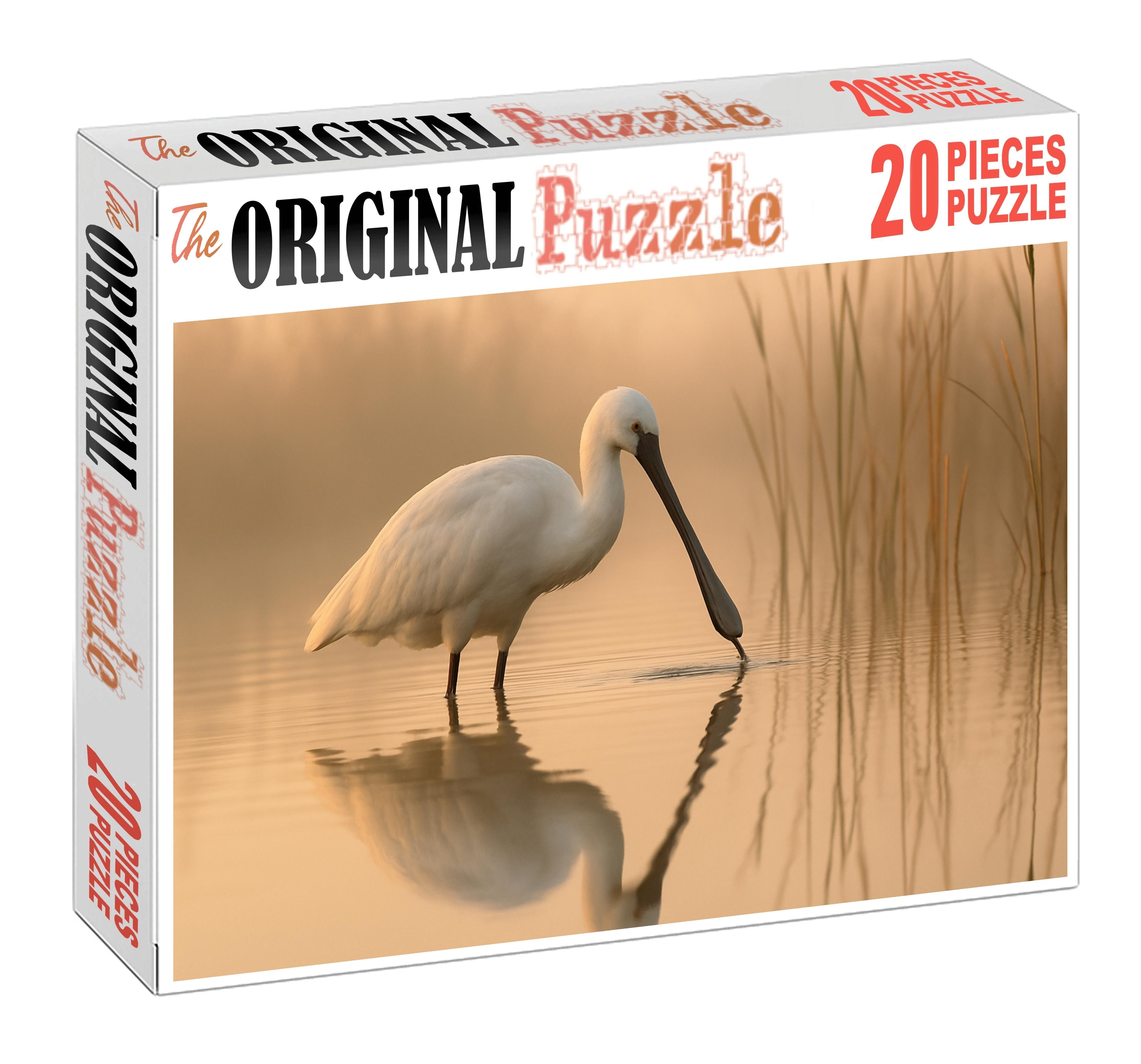 Spoonbill The Elegant Marsh Dancer Large Format Puzzle