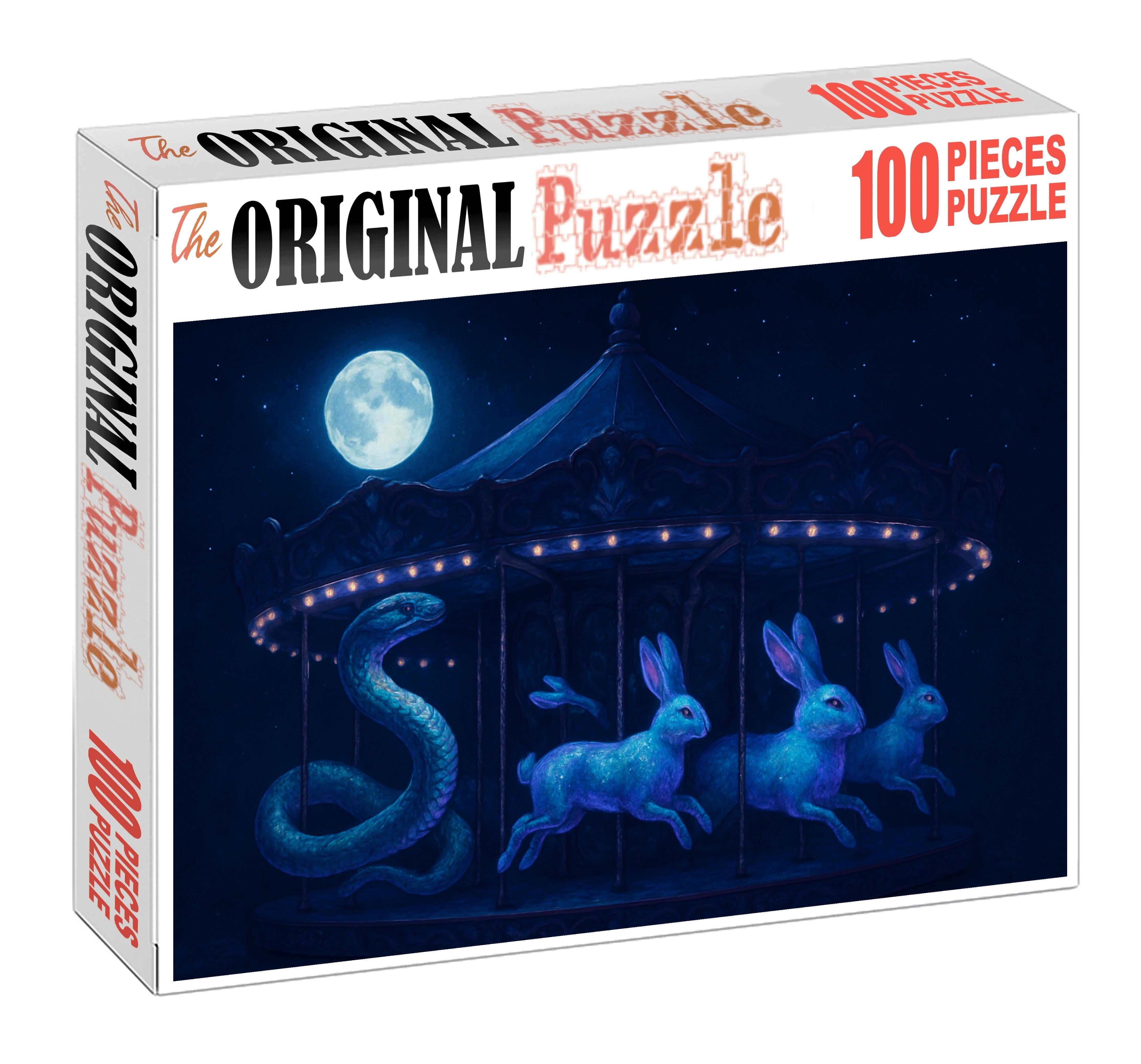 Midnight Carousel Menagerie Large Format Puzzle