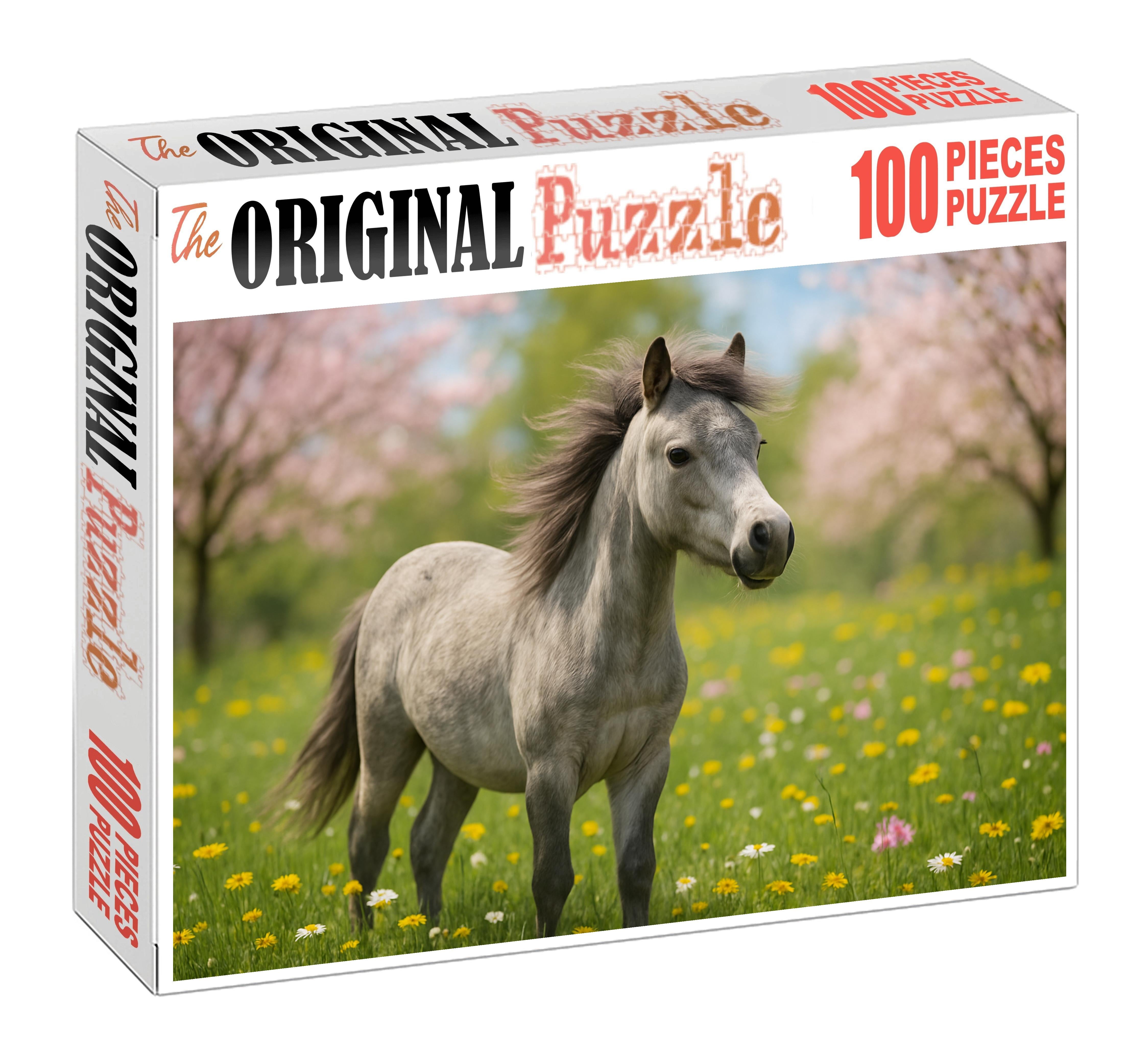 Crystal Willow Pony Petite Dapple Gray Mare With Lively Spirit Custom Jigsaw Puzzle