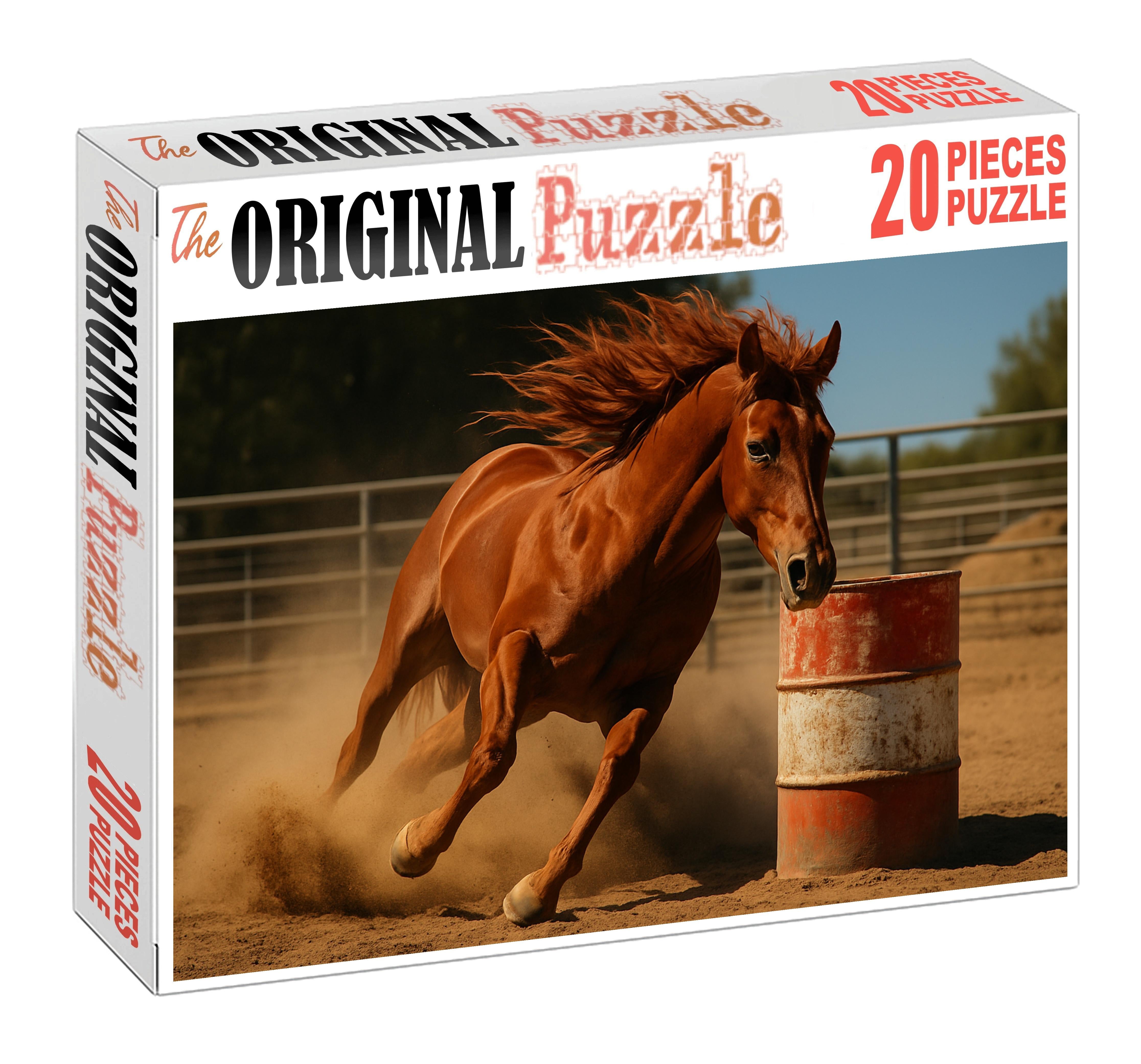 Copper Blaze Quarter Flashy Sorrel Colt With Explosive Acceleration Custom Jigsaw Puzzle