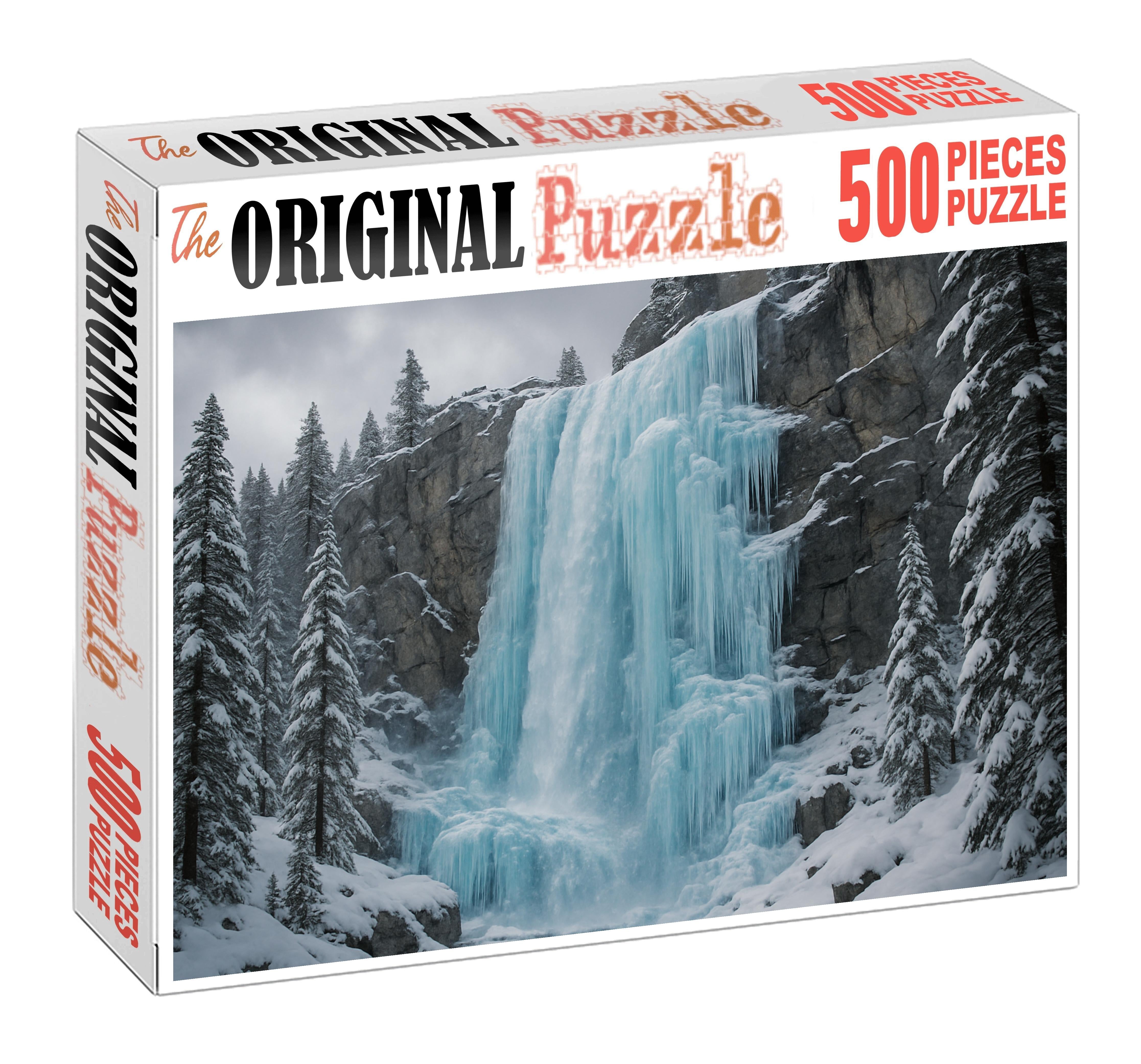 Frozen Sapphire Fall Large Format Puzzle