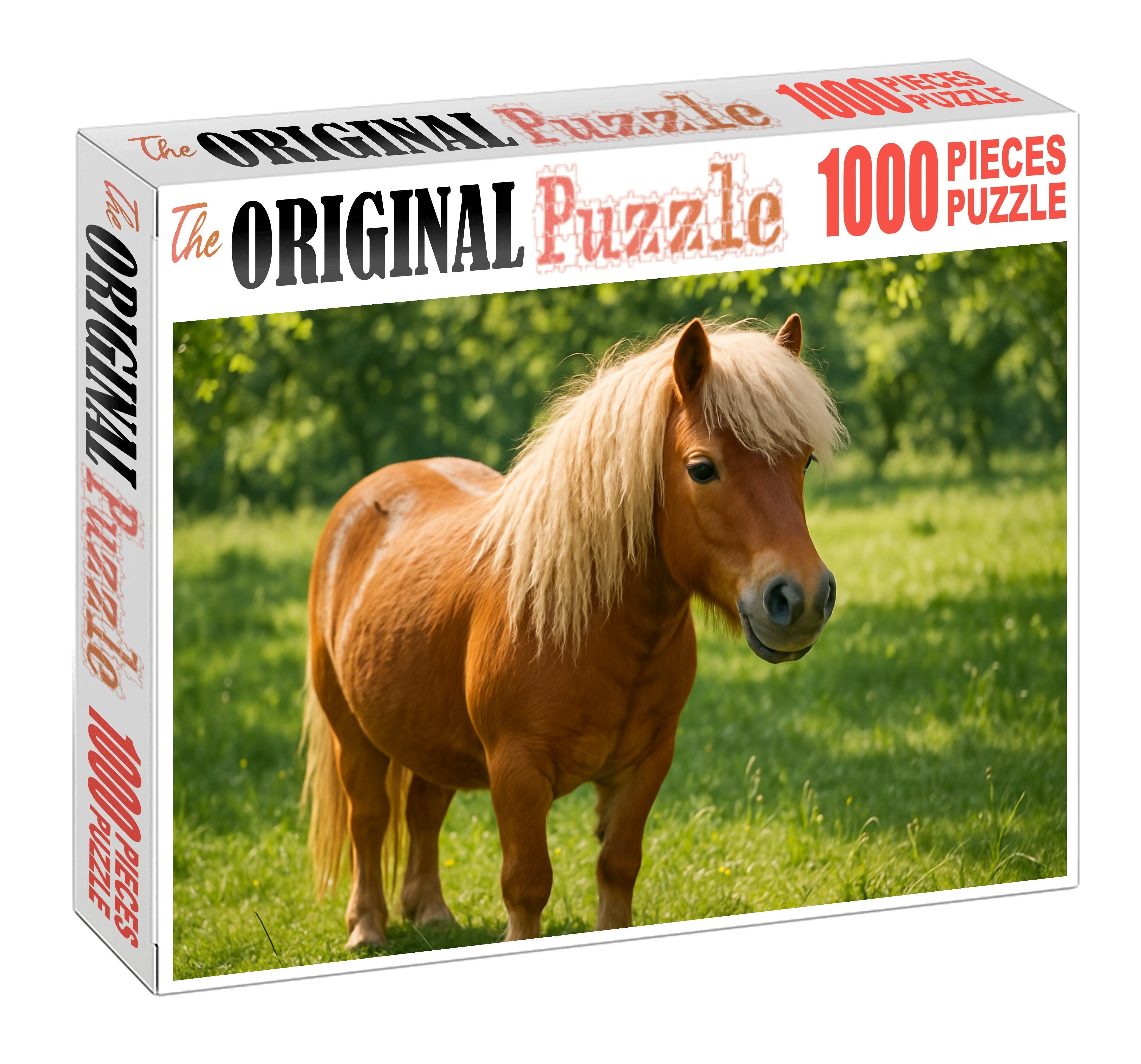 Golden Harvest Haflinger Charming Chestnut Pony With Flaxen Mane Large Format Puzzle