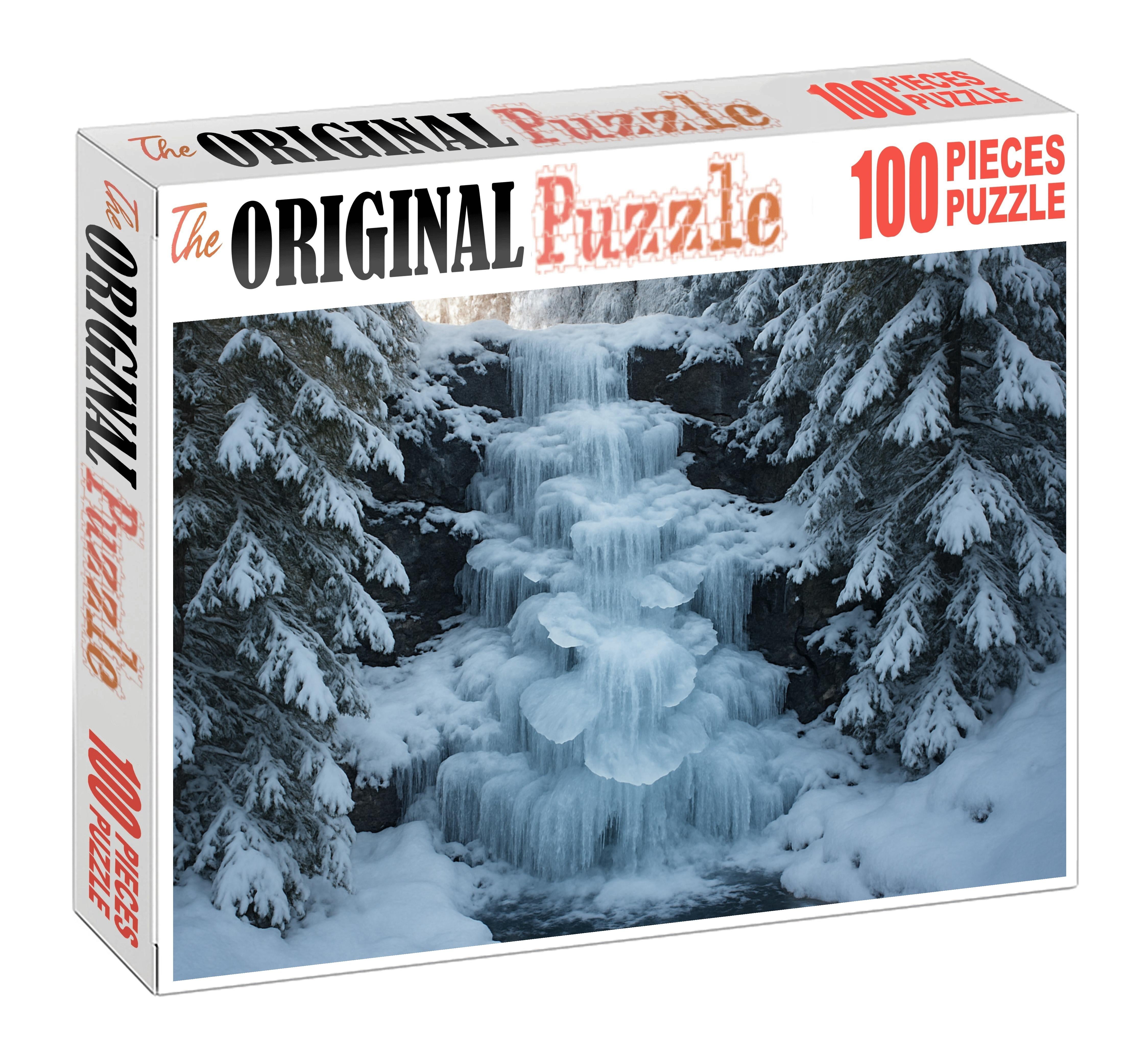 Silent Ice Blossom Falls 100 Piece Puzzle