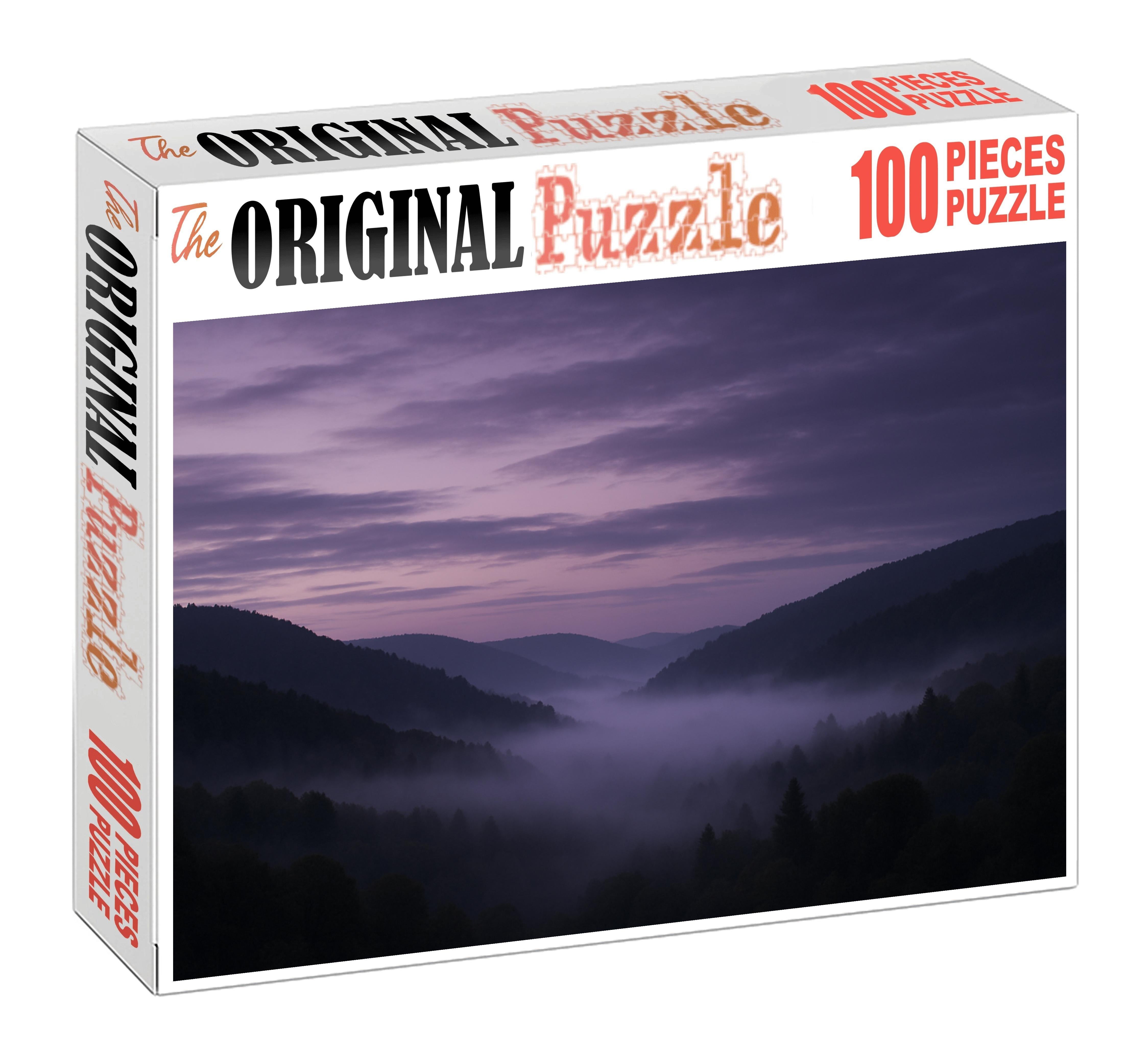 Lavender Mist At Dusk Premium Puzzle Pieces
