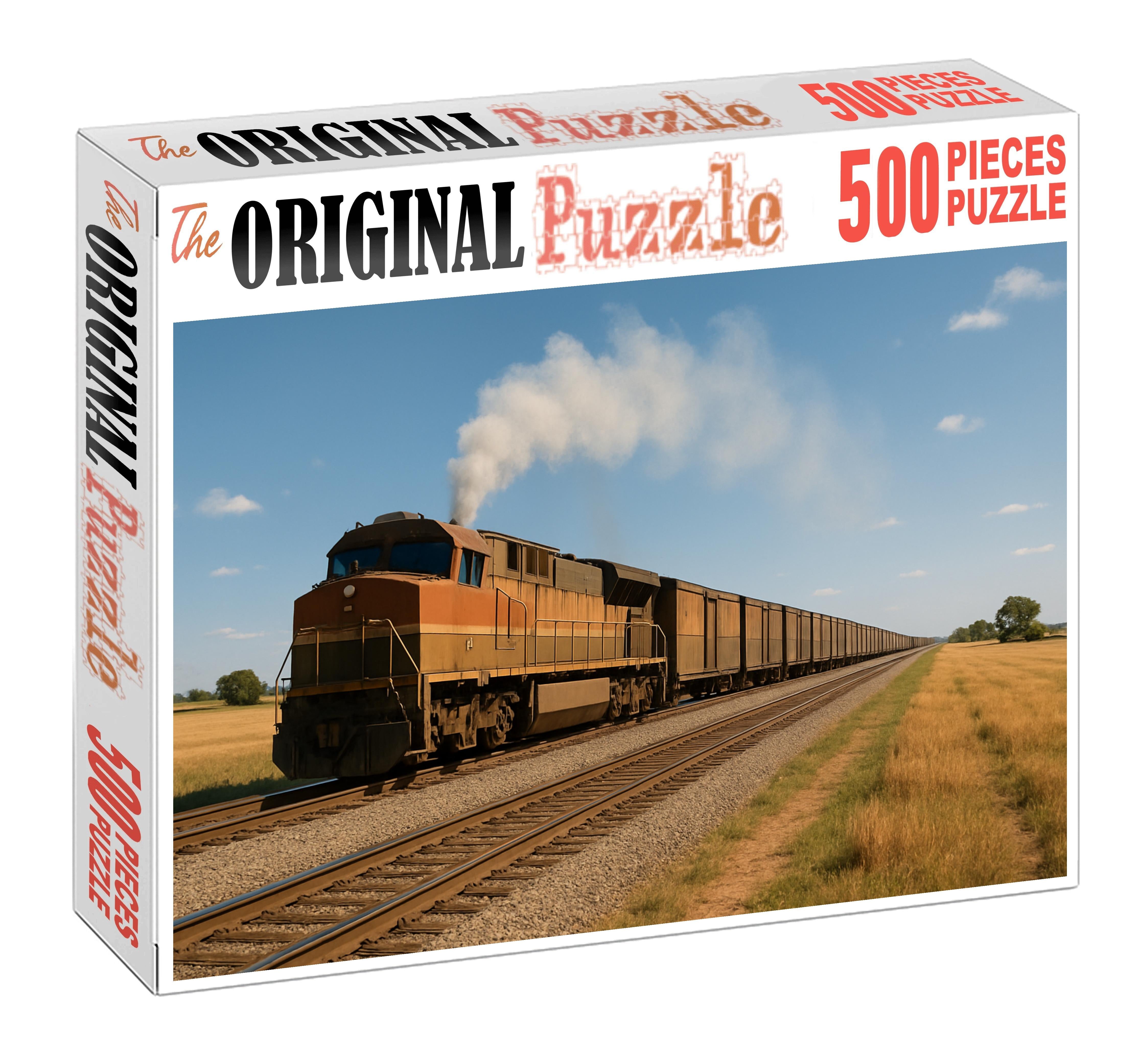 Biomethane-powered Cargo Train Premium Puzzle Pieces