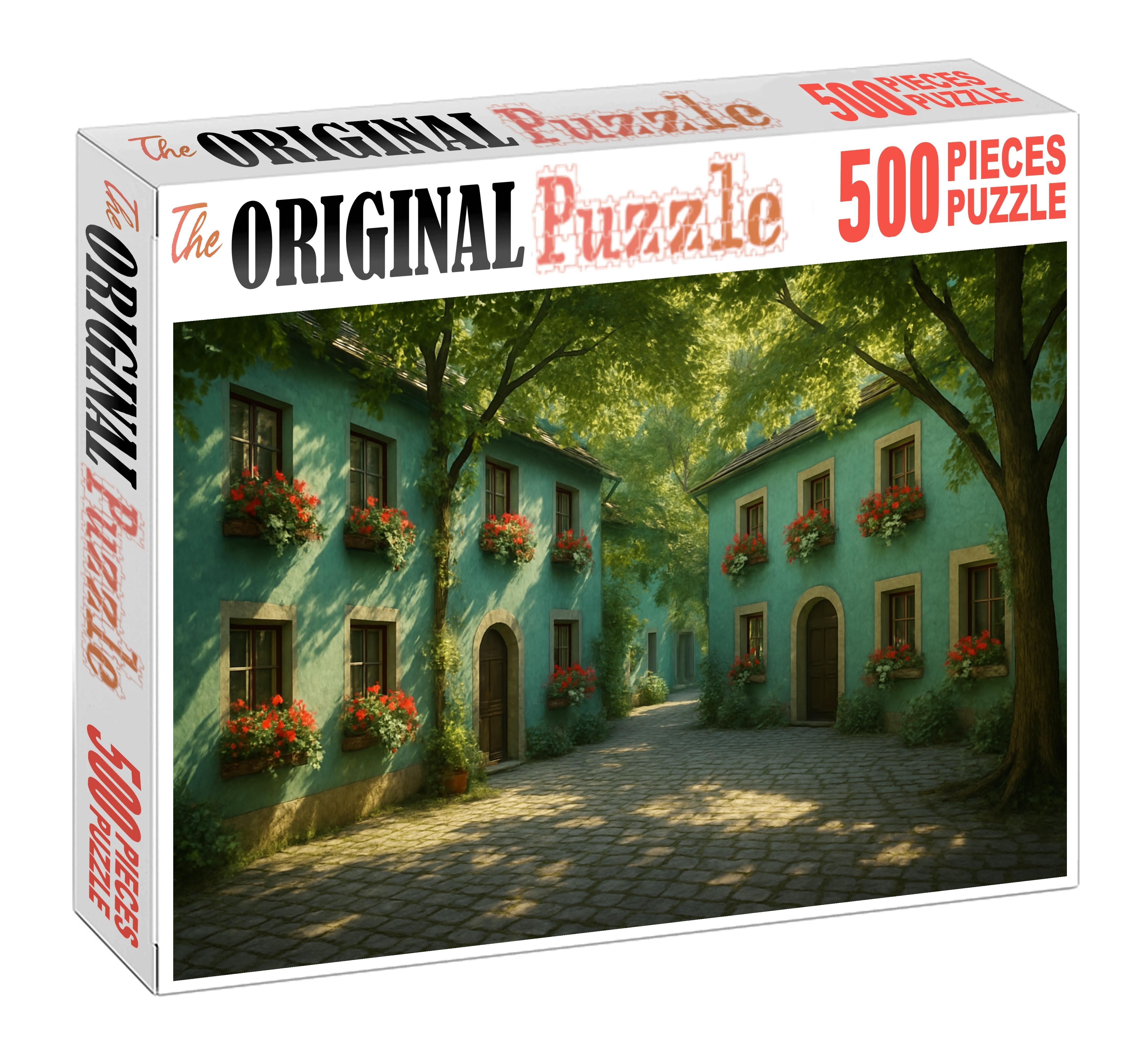 Cerulean Courtyard Lane 100 Piece Puzzle