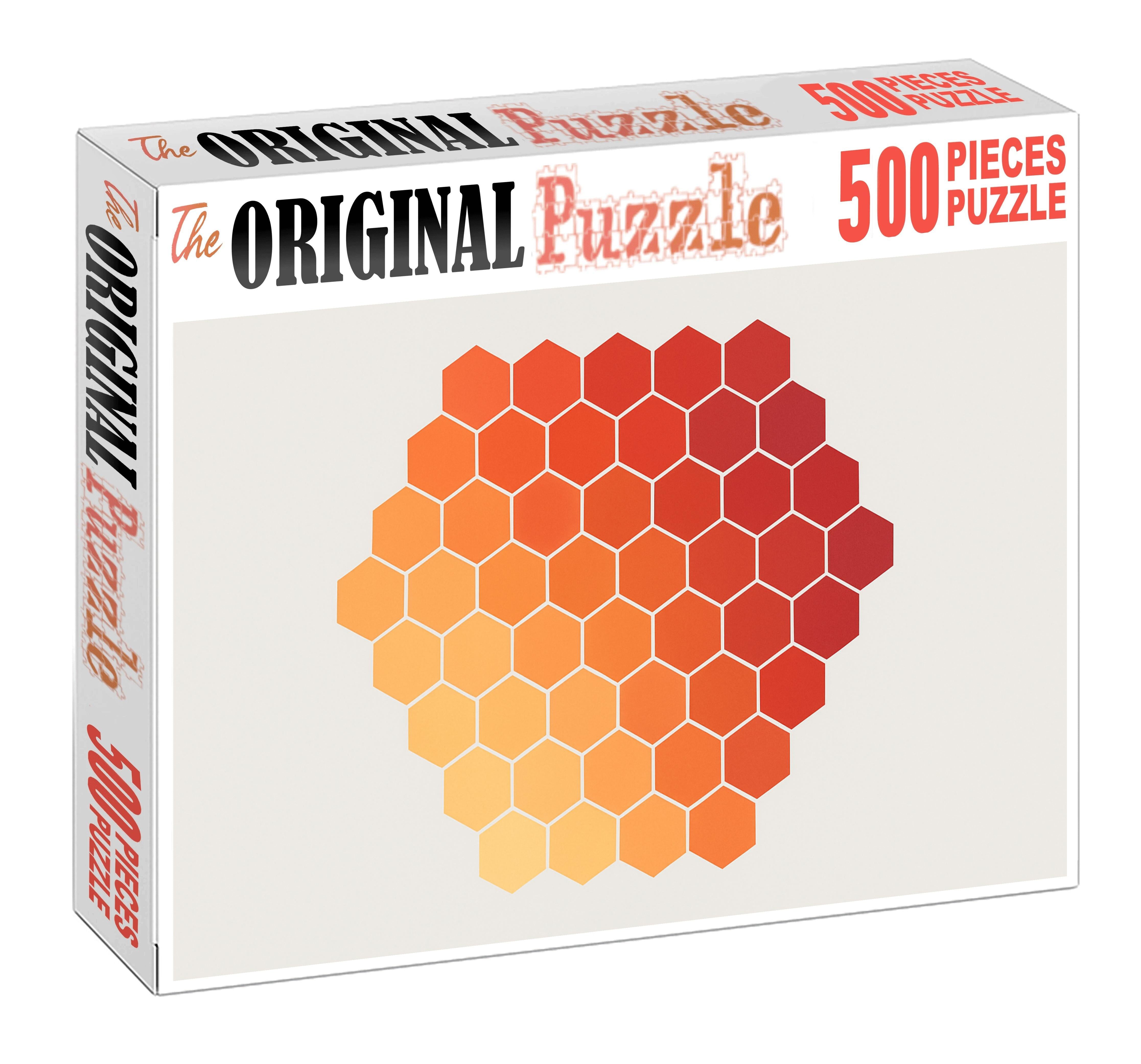 Hexagonal Grid Demographic Overlay 300 Piece Puzzle