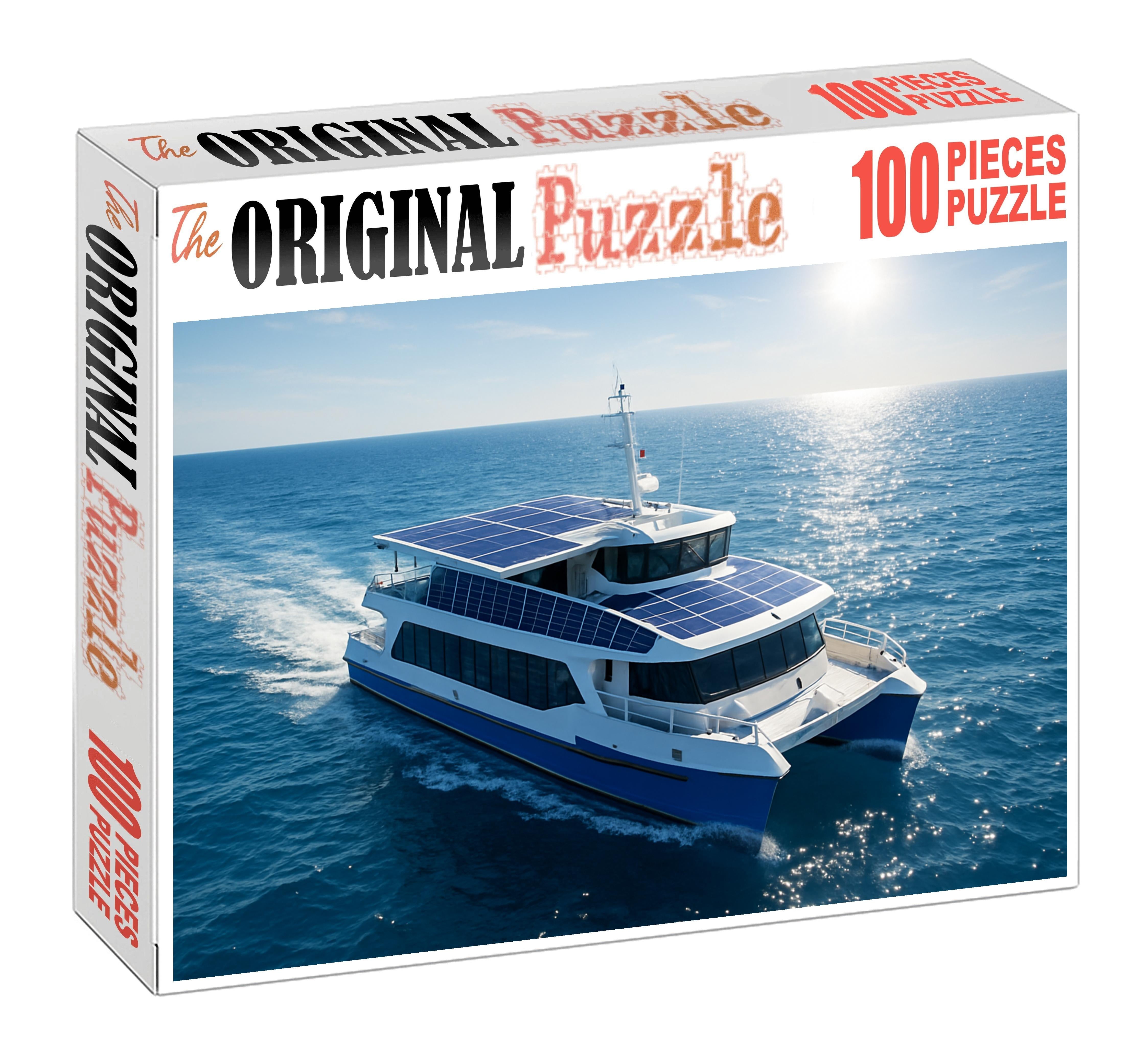 Hybrid Solar-wind Powered Coastal Ferry Puzzle For Kids