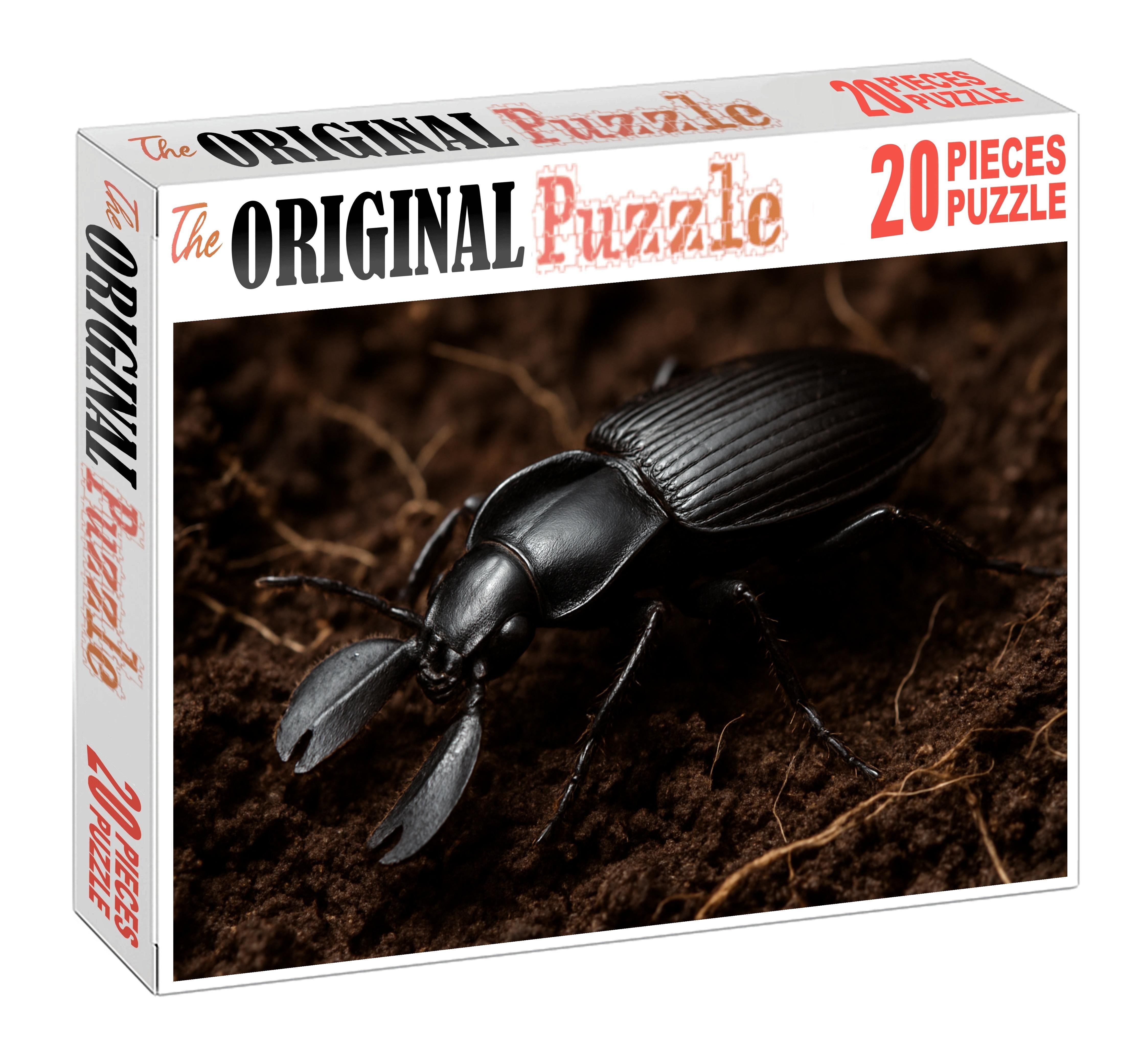 Obsidian Burrower Subterranean Insect With Hardened Armor Plates Puzzle Collection