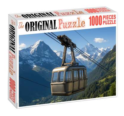 Hybrid Diesel-electric Mountain Cable Car 1000 Piece Puzzle