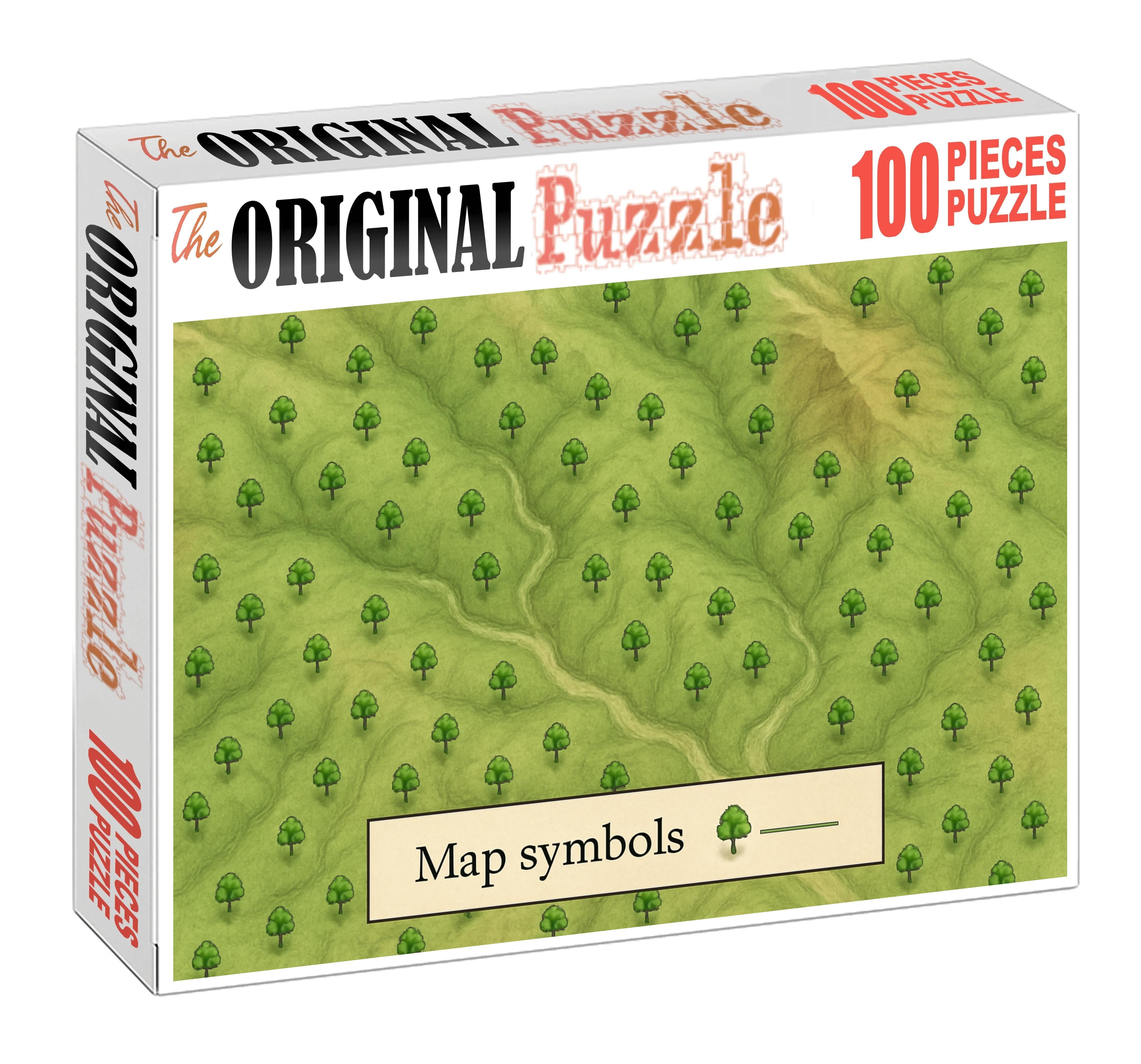 Vegetation Gradient Spectrum Map Large Format Puzzle