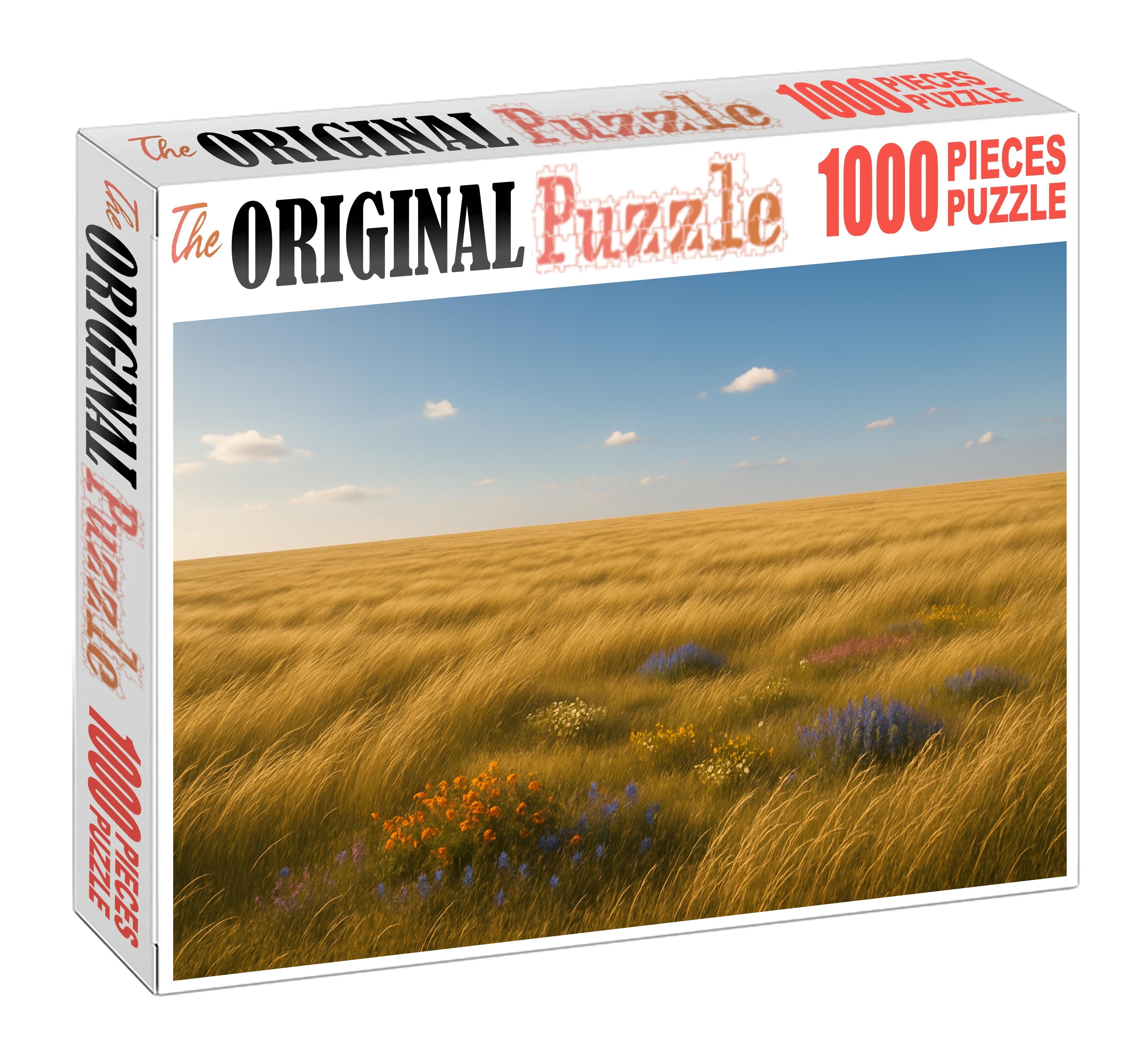 Golden Prairie Vista Custom Jigsaw Puzzle