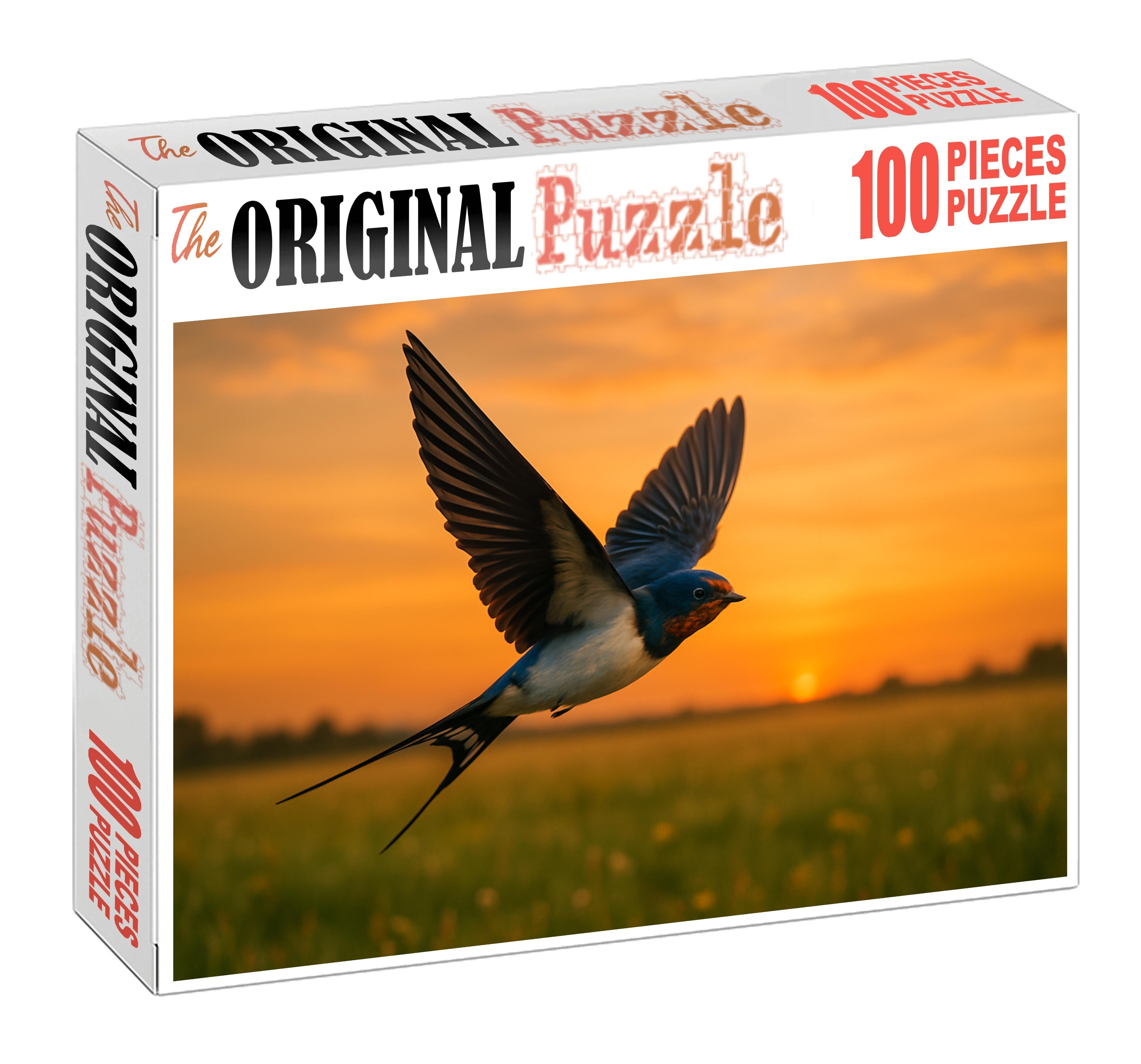 Barn Swallow Aerobatic Wonder Of The Open Sky 300 Piece Puzzle