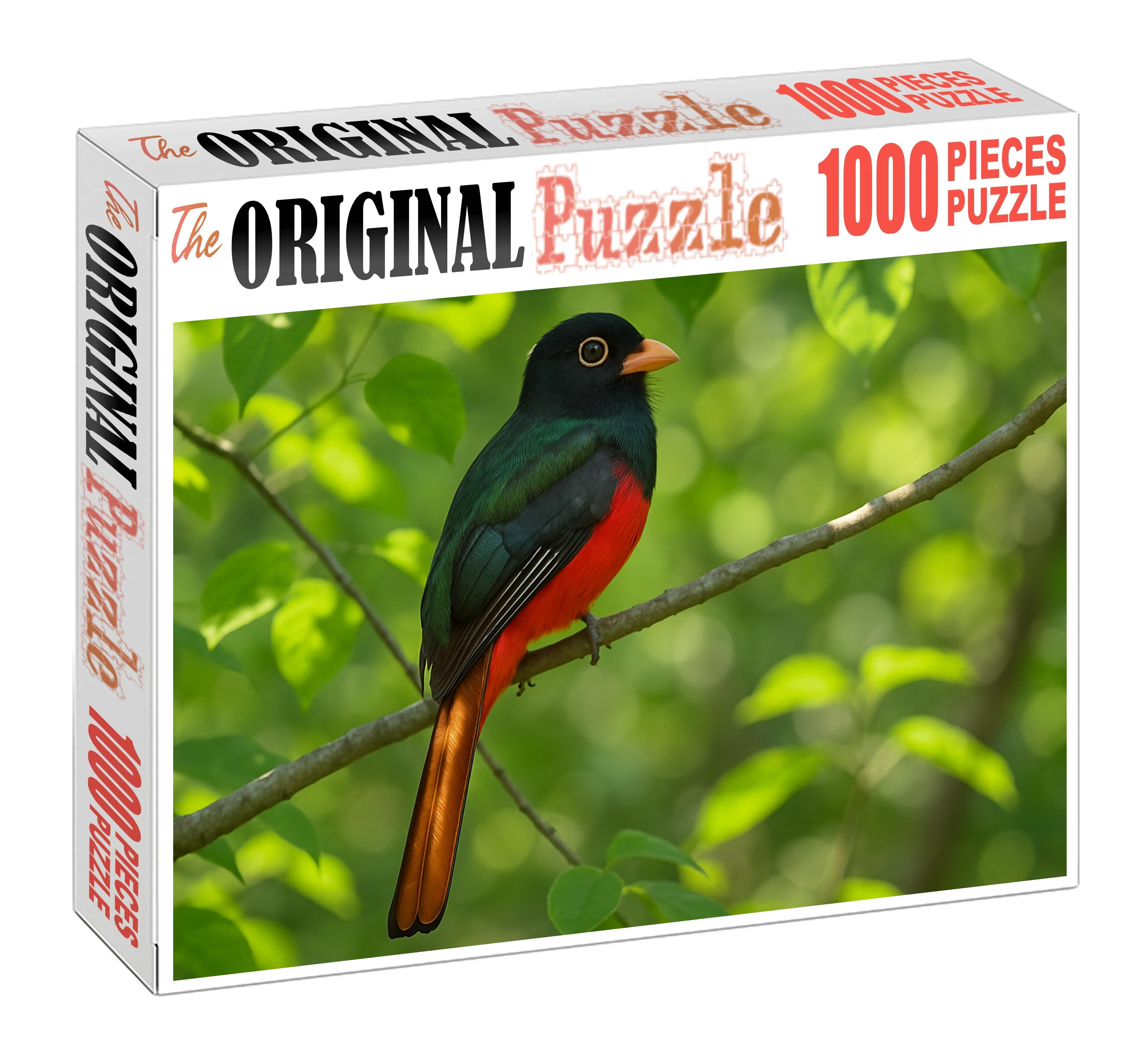 Coppery-tailed Trogon Jewel Of The Tropical Canopy Puzzle Fun