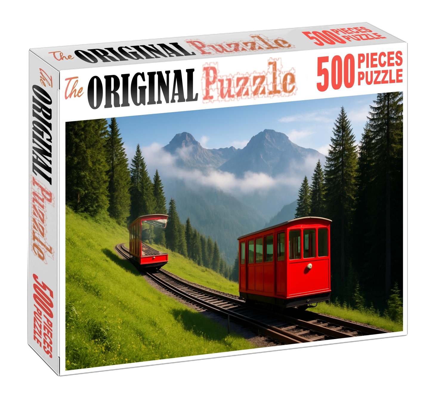 Compressed Air Mountain Funicular 100 Piece Puzzle