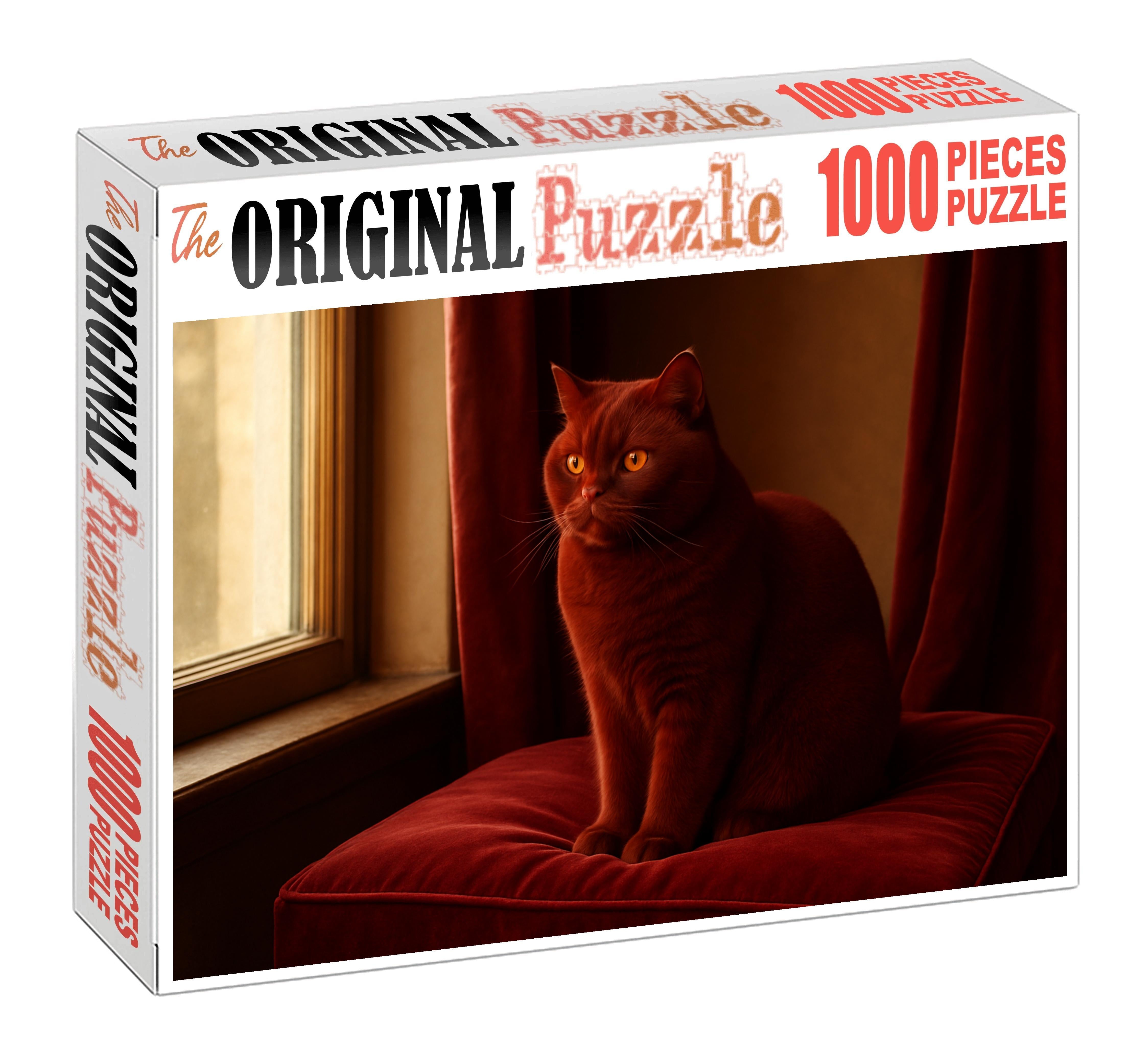 Velvet Ember Plush Velvet-coated Cat With Quiet Charm Puzzle Fun