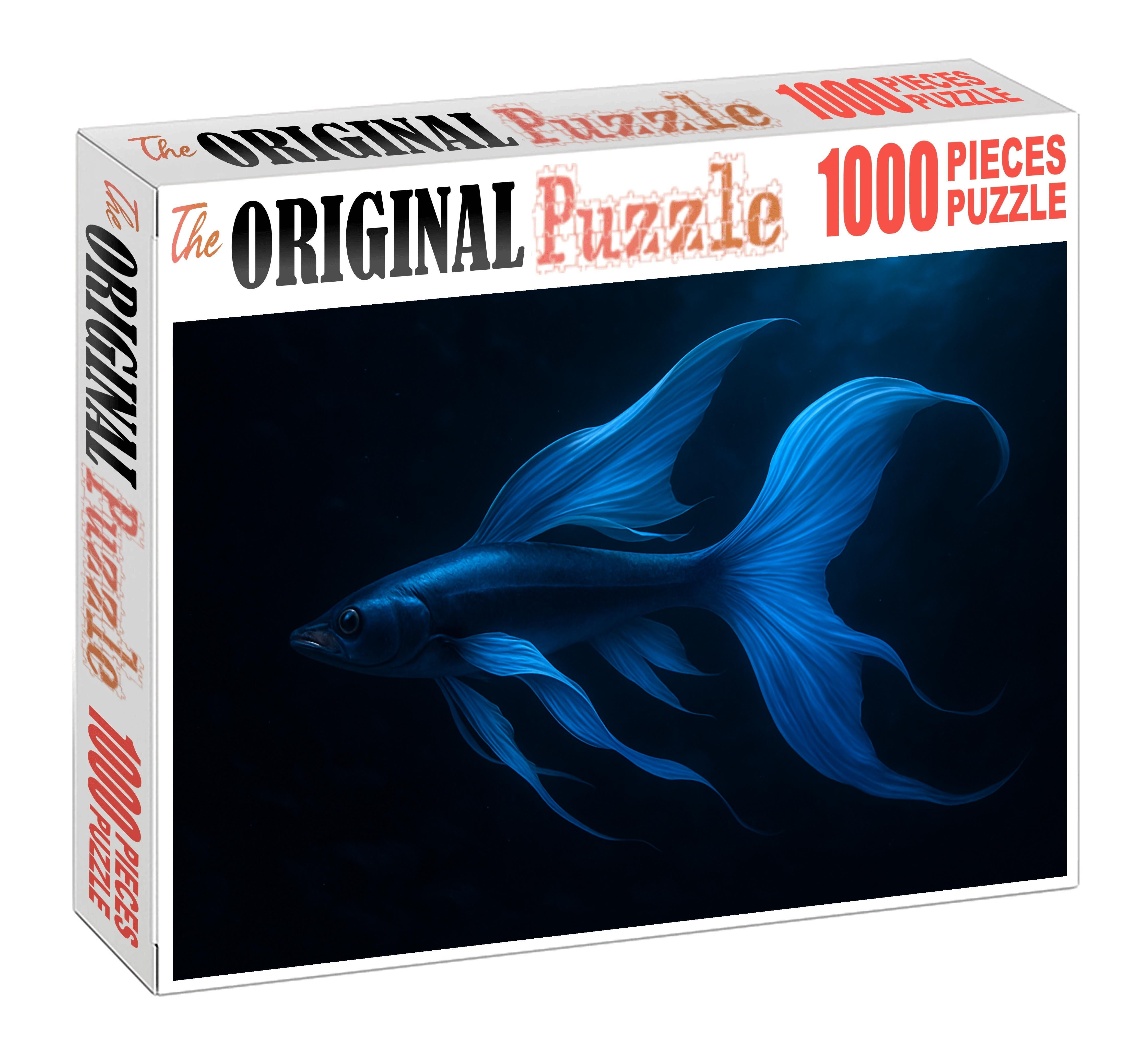 Cerulean Driftfish Deep-water Dweller With Expandable Fins Large Format Puzzle