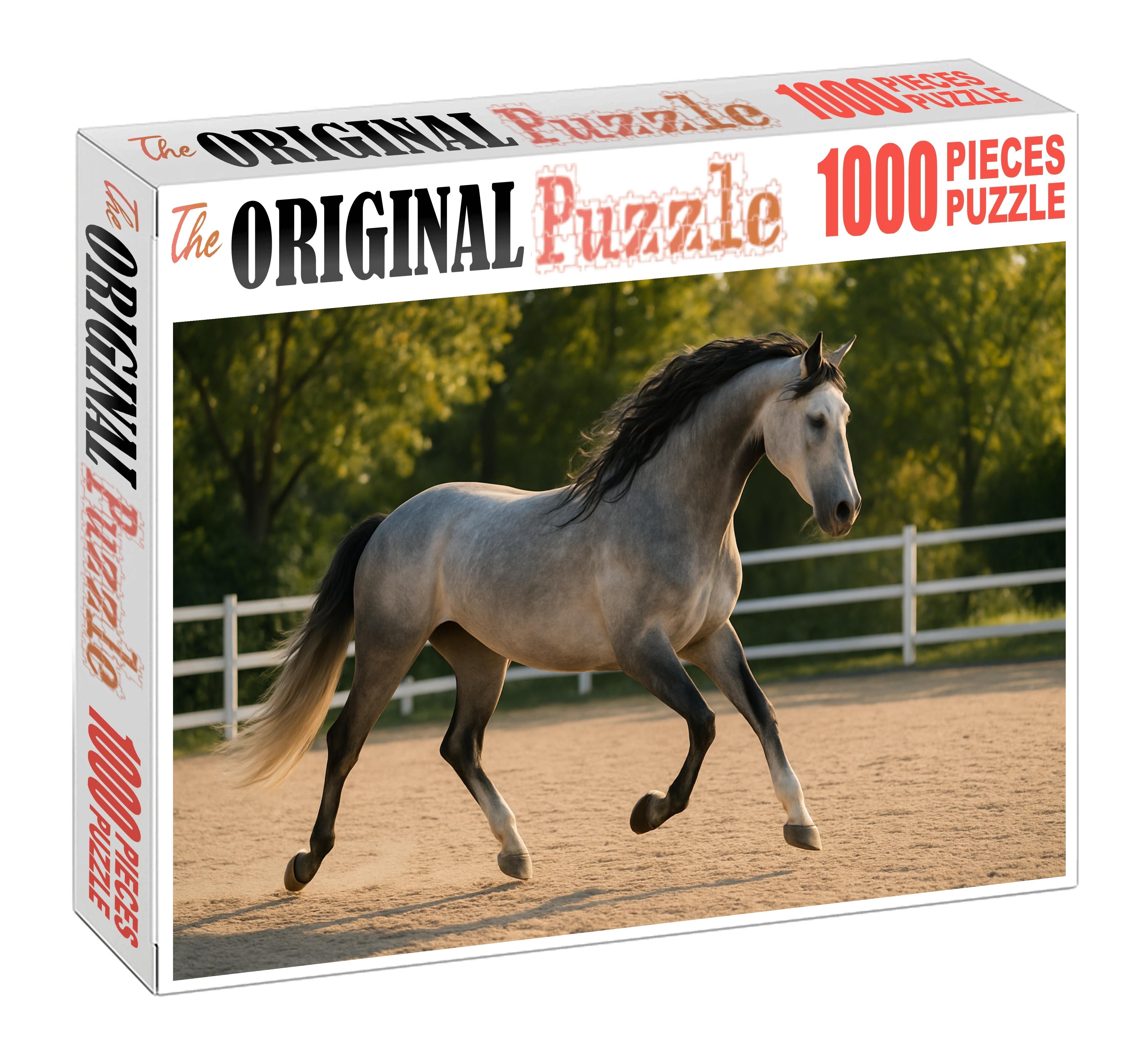 Silver Moonlight Elegant Gray Warmblood With Fluid Movement And Calm Temperament Easy Puzzles