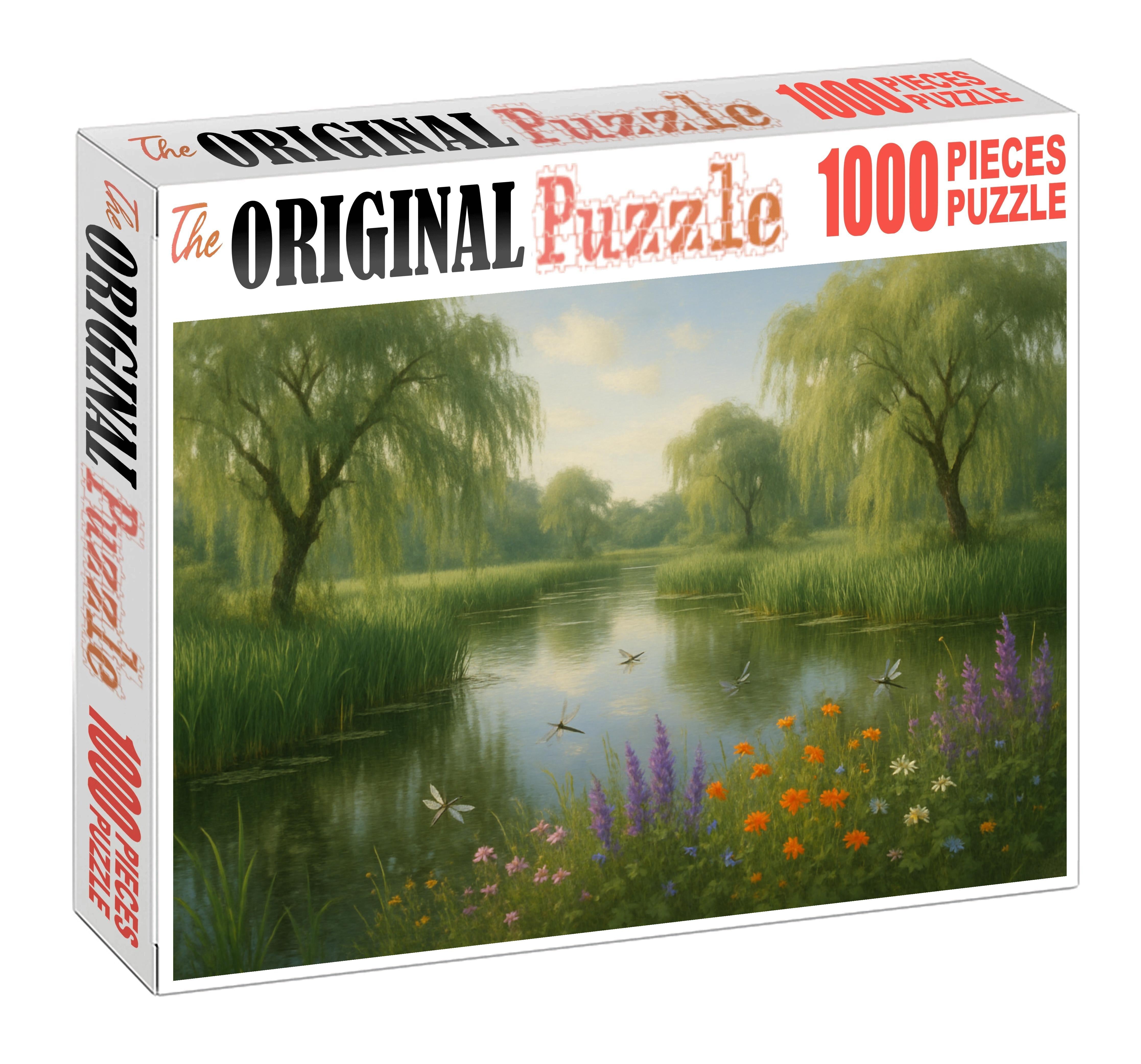 Verdant Wetland Sanctuary Custom Jigsaw Puzzle