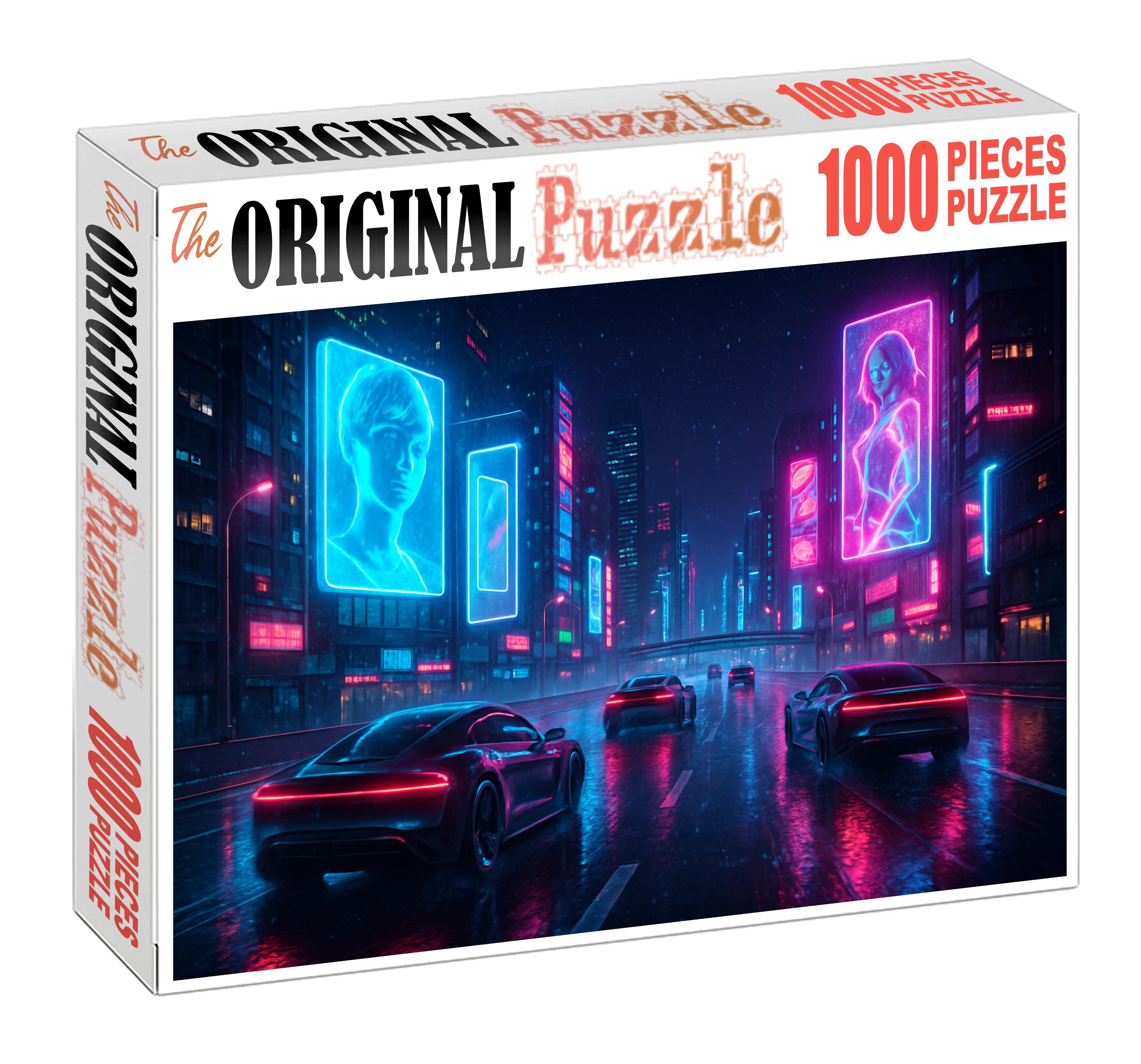 Synthwave Racing Neon Streets And High-octane Speed Unique Puzzle Design