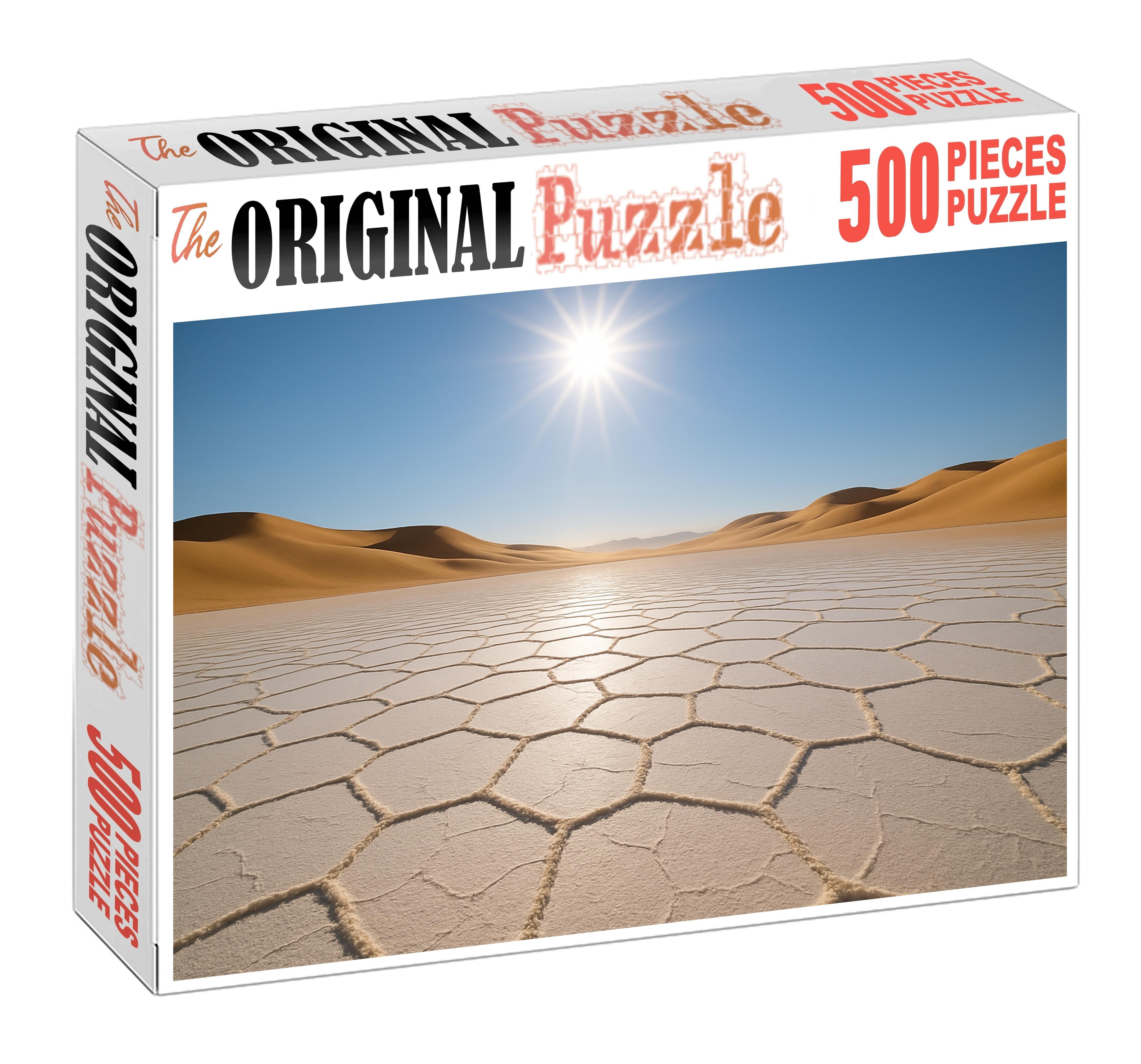 Golden Crest Basin Sun-baked Salt Pan And Dune Fringe Large Format Puzzle