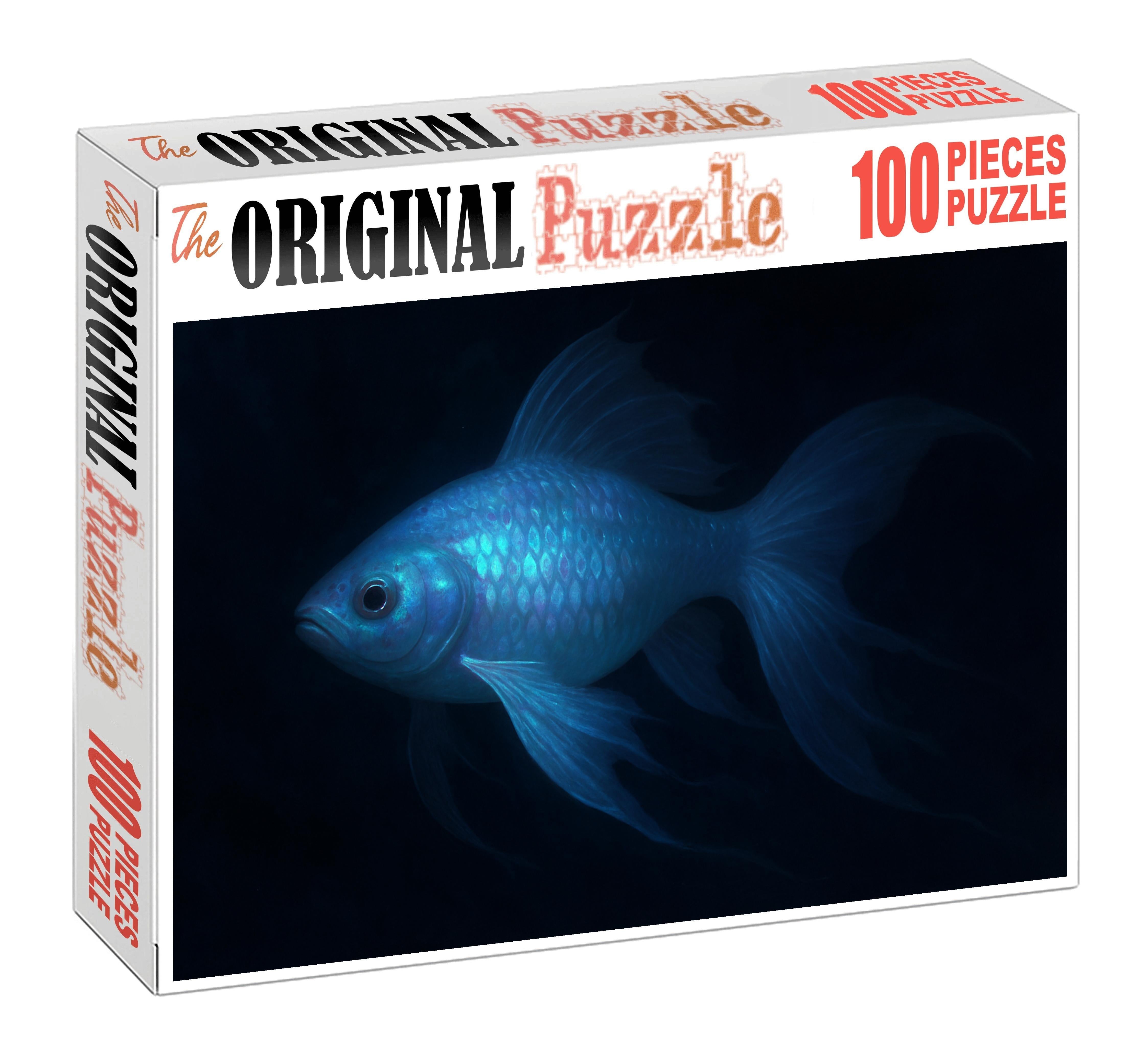 Opal Crest Fish Deep Water Species With Luminescent Scales And Intricate Fins Custom Jigsaw Puzzle
