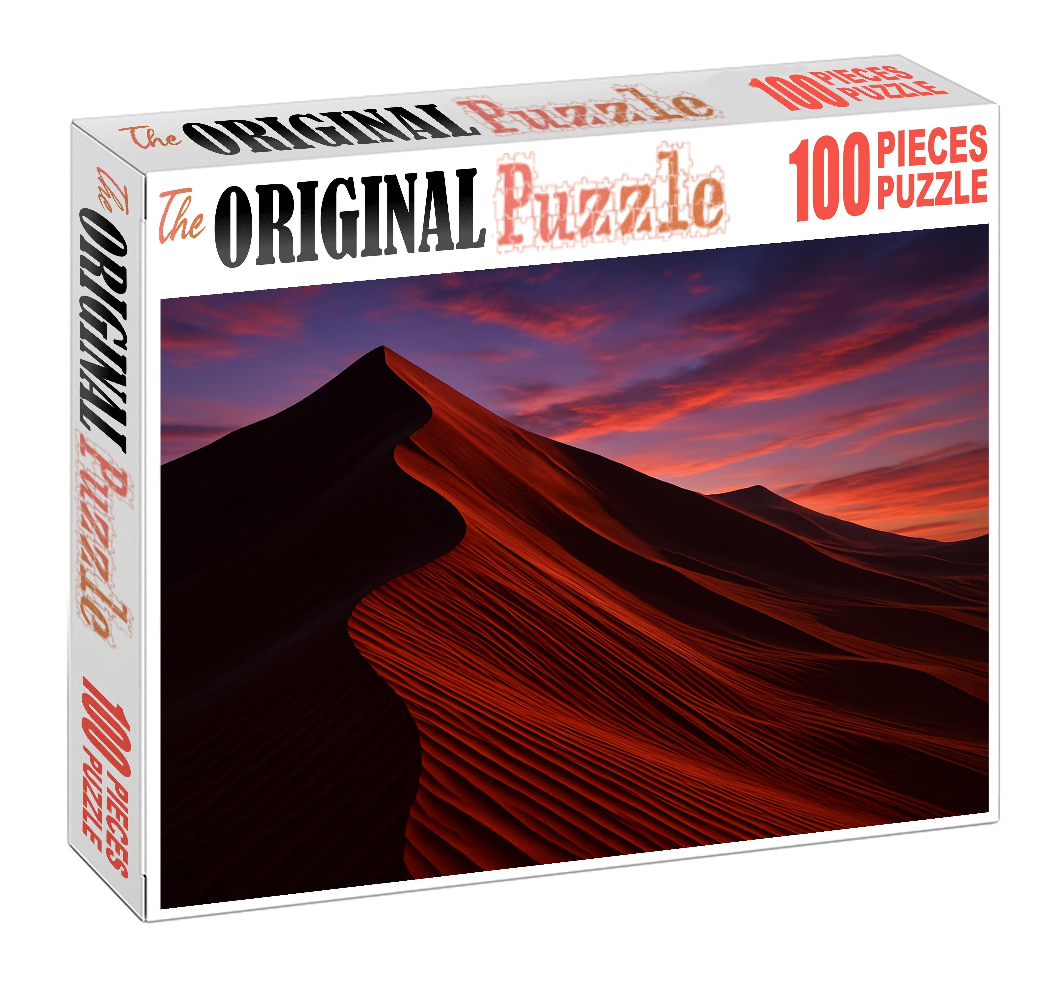 Crimson Twilight Ridge Unique Puzzle Design