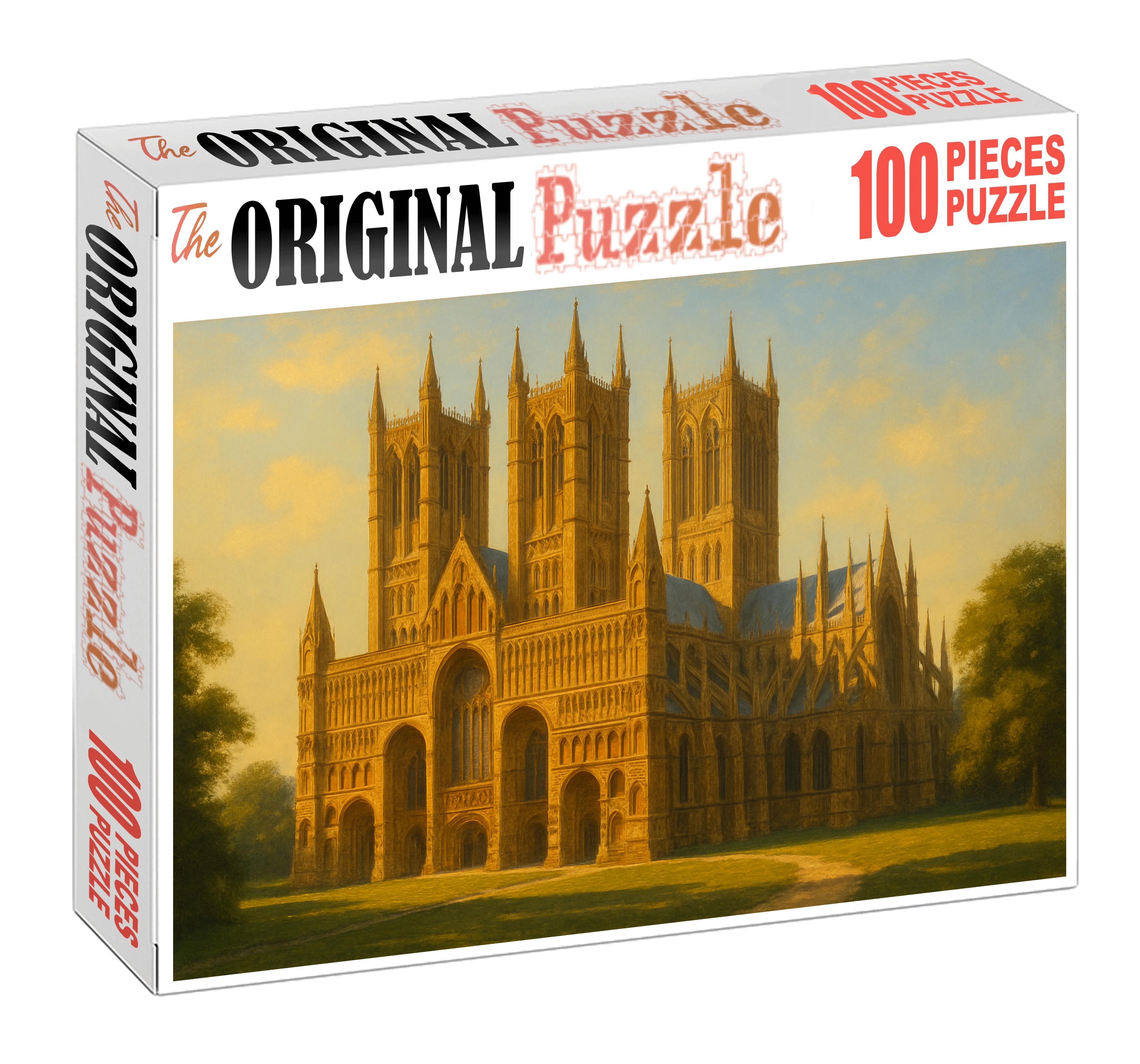 Lincoln Cathedral Situated In Lincoln England Recognized By 5990 For Its Medieval Gothic Grandeur 20 Piece Puzzle