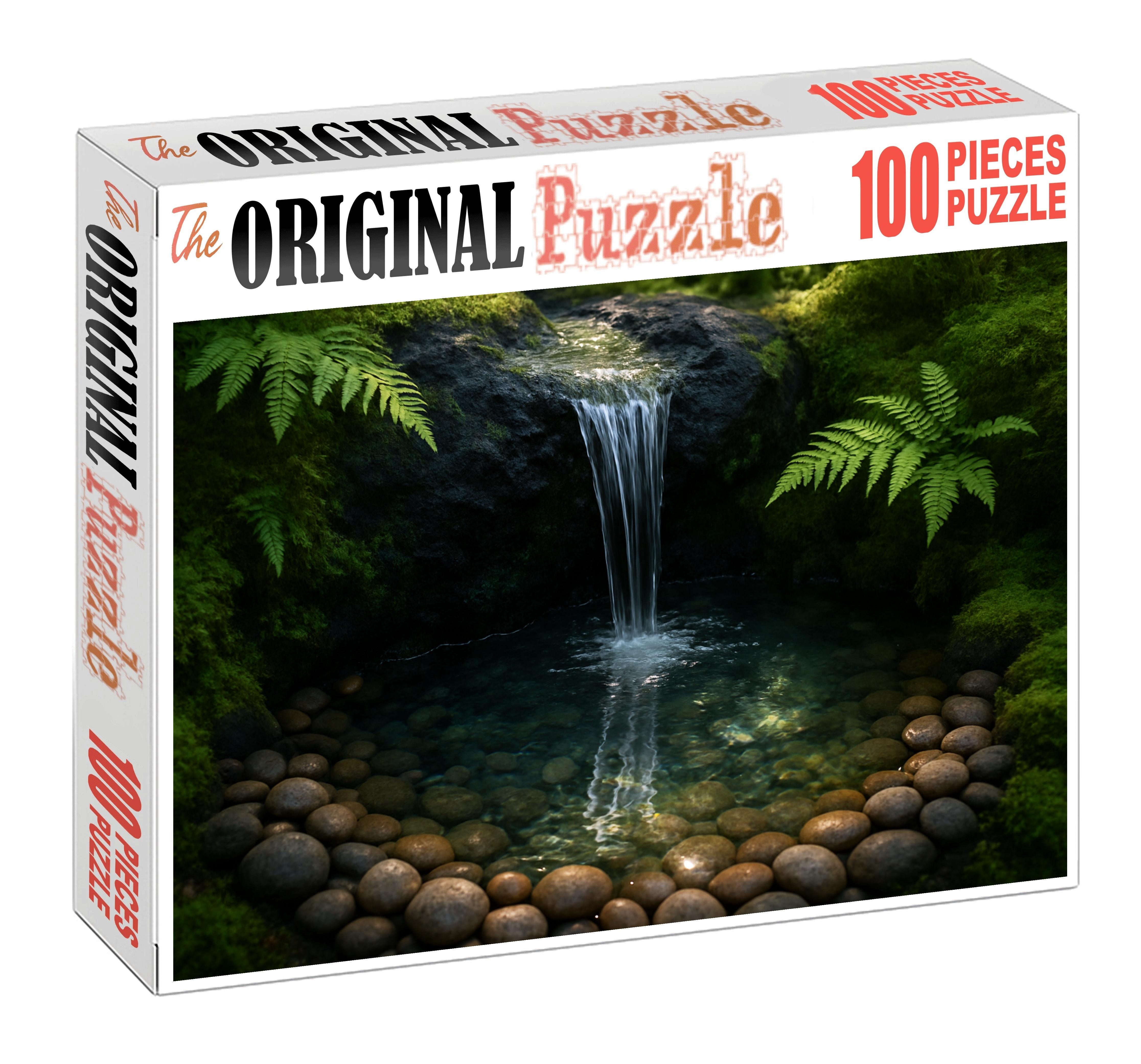 Cobalt Veil Cascade Premium Puzzle Pieces