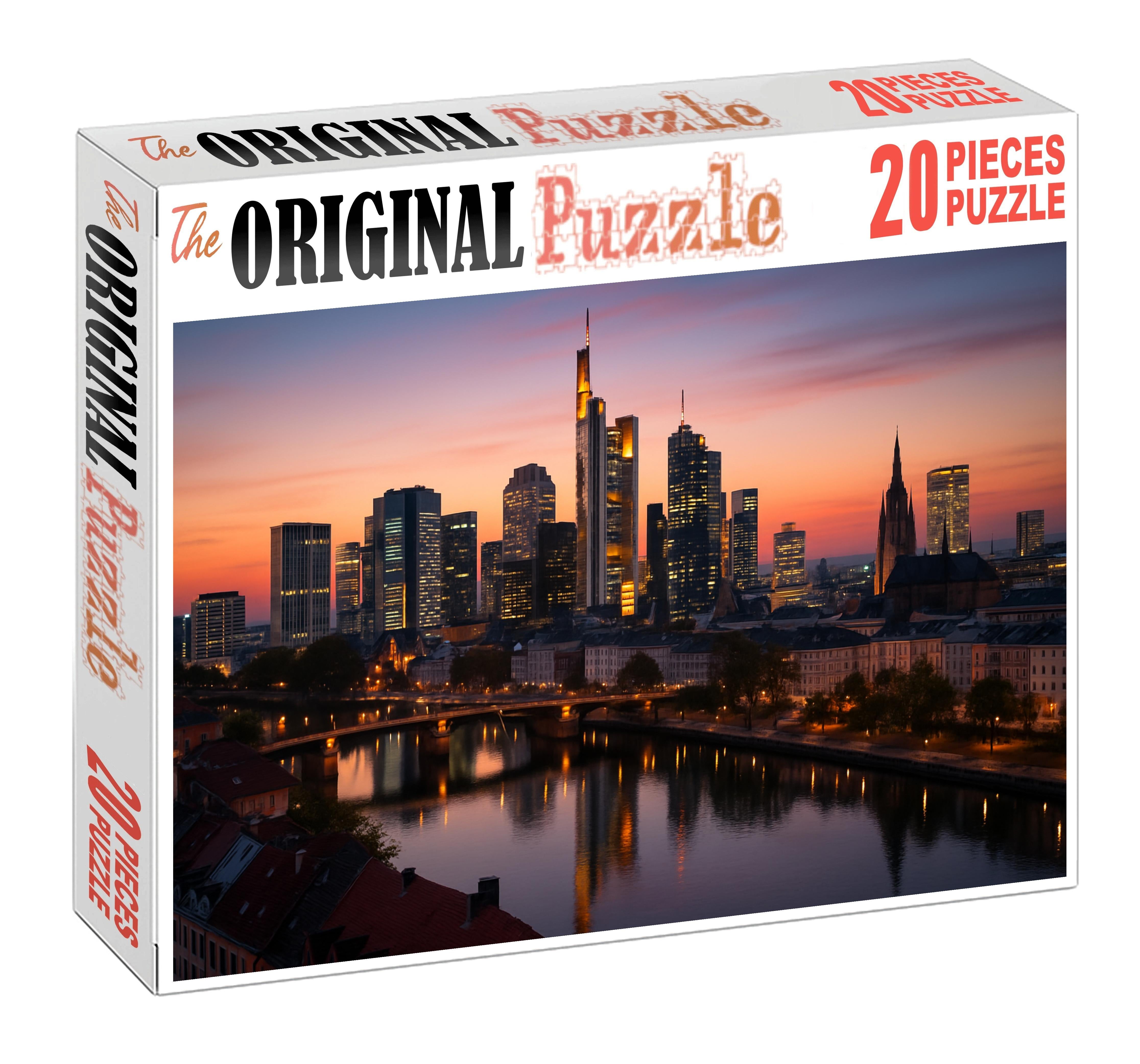 Frankfurt Skyline Germanys Leading Financial District And One Of Europes Most Prominent High-rise Clusters 200 Piece Puzzle