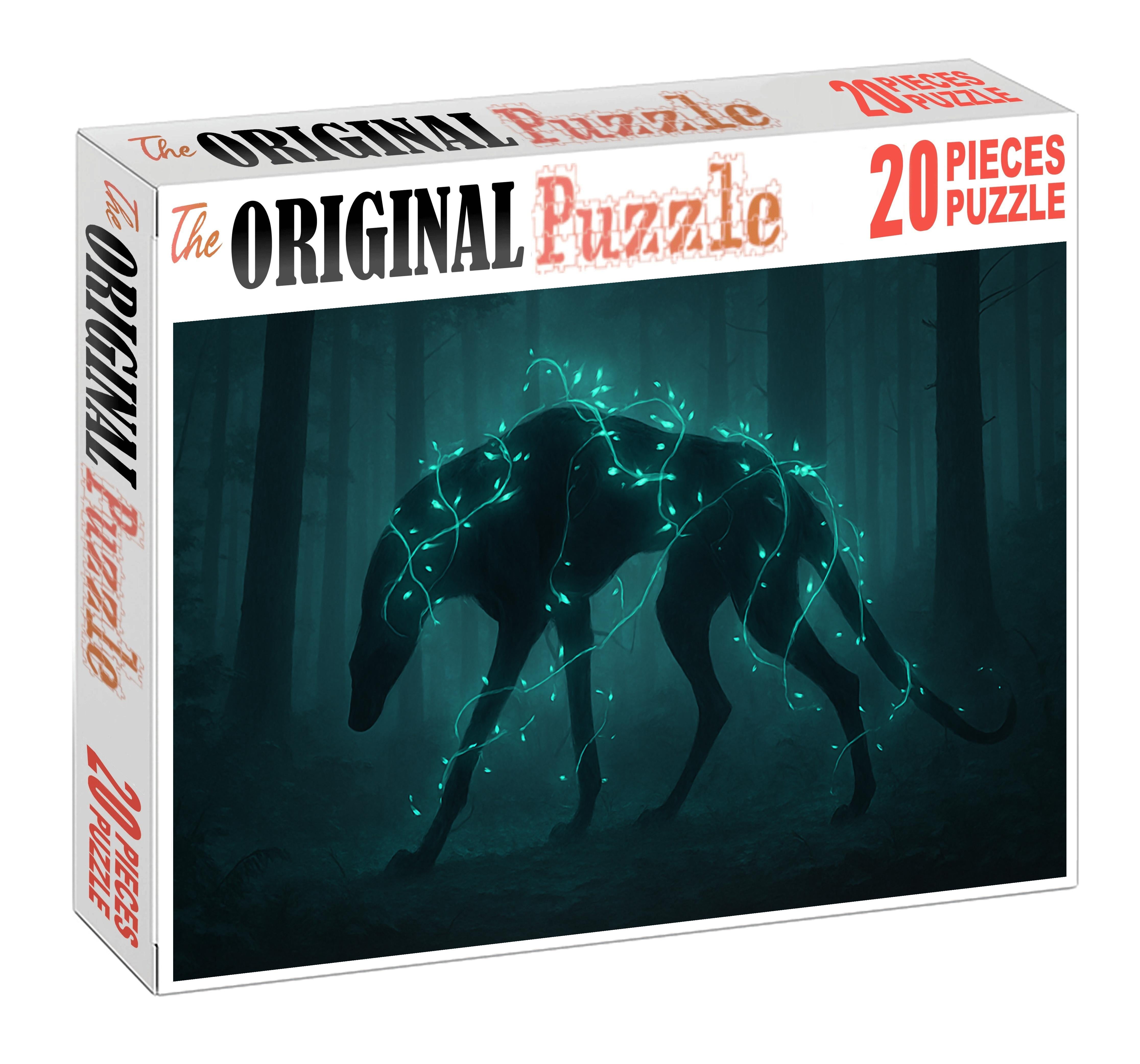 Gloomvine Strider Creeping Shadow Beast With Bioluminescent Tendrils Challenging Puzzles