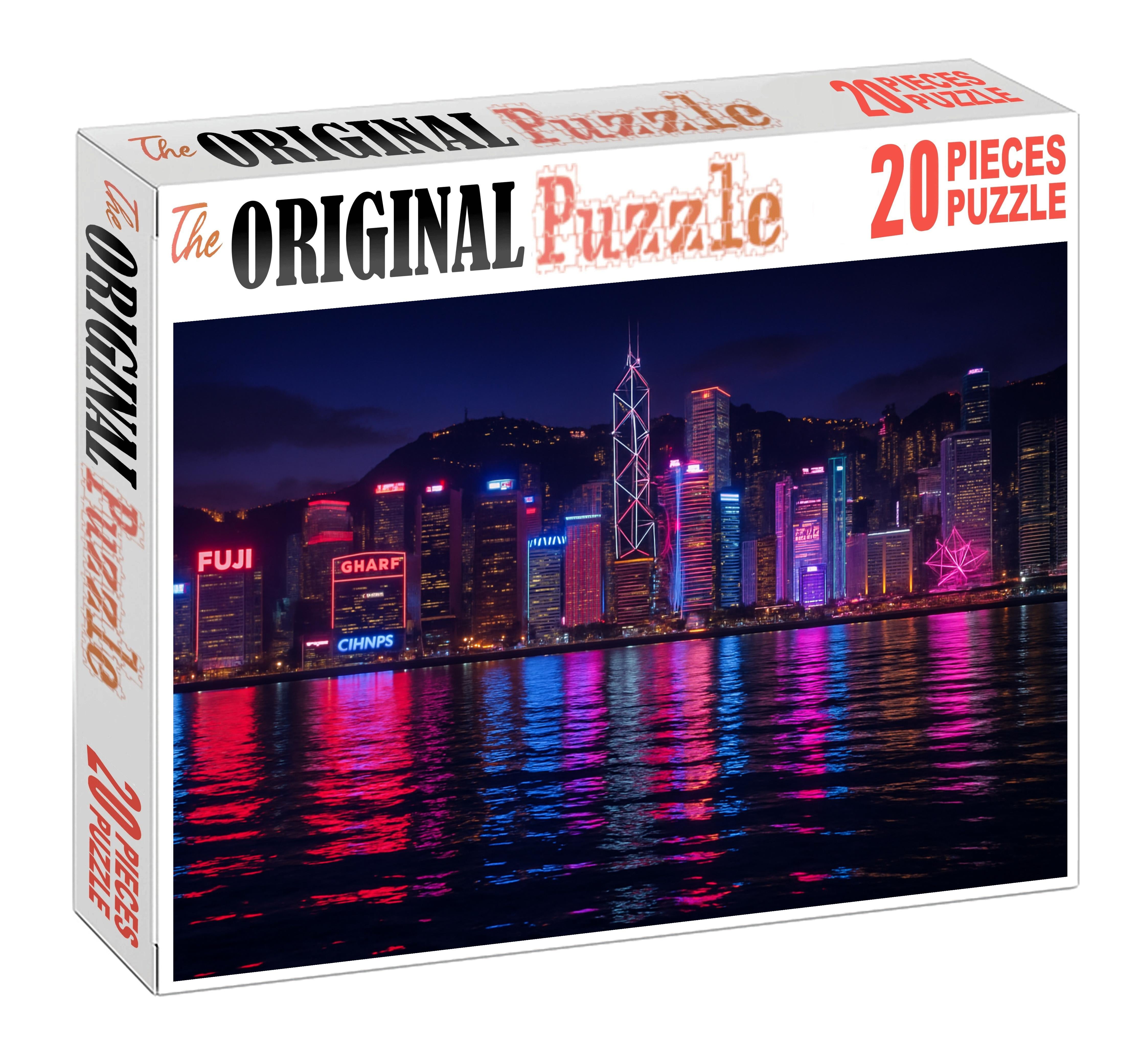 Hong Kong Island Skyline Worlds 4th Most Iconic Waterfront Profile Large Format Puzzle