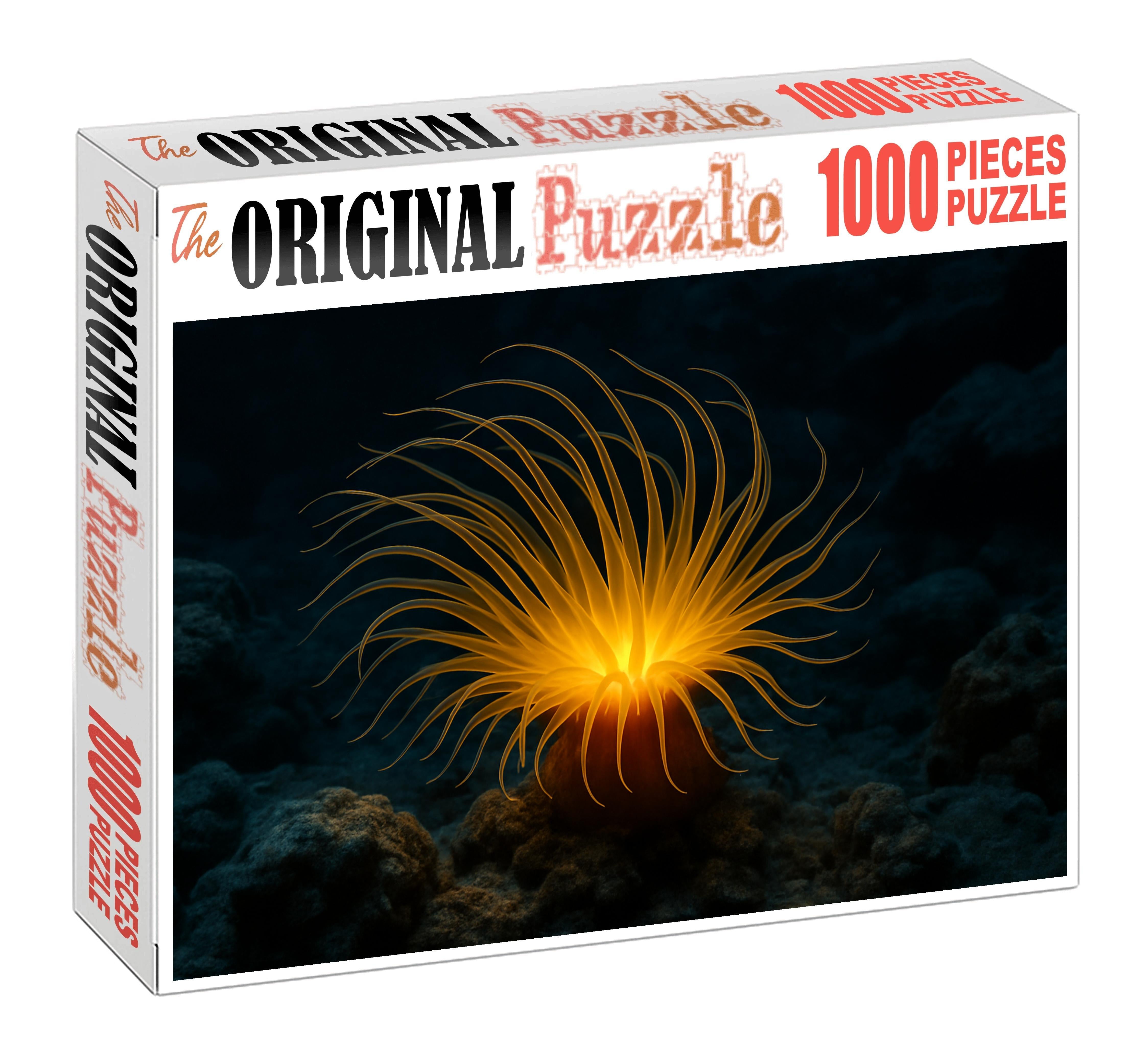 Golden Coral Anemone Radiant Tentacled Filter-feeder Puzzle Fun