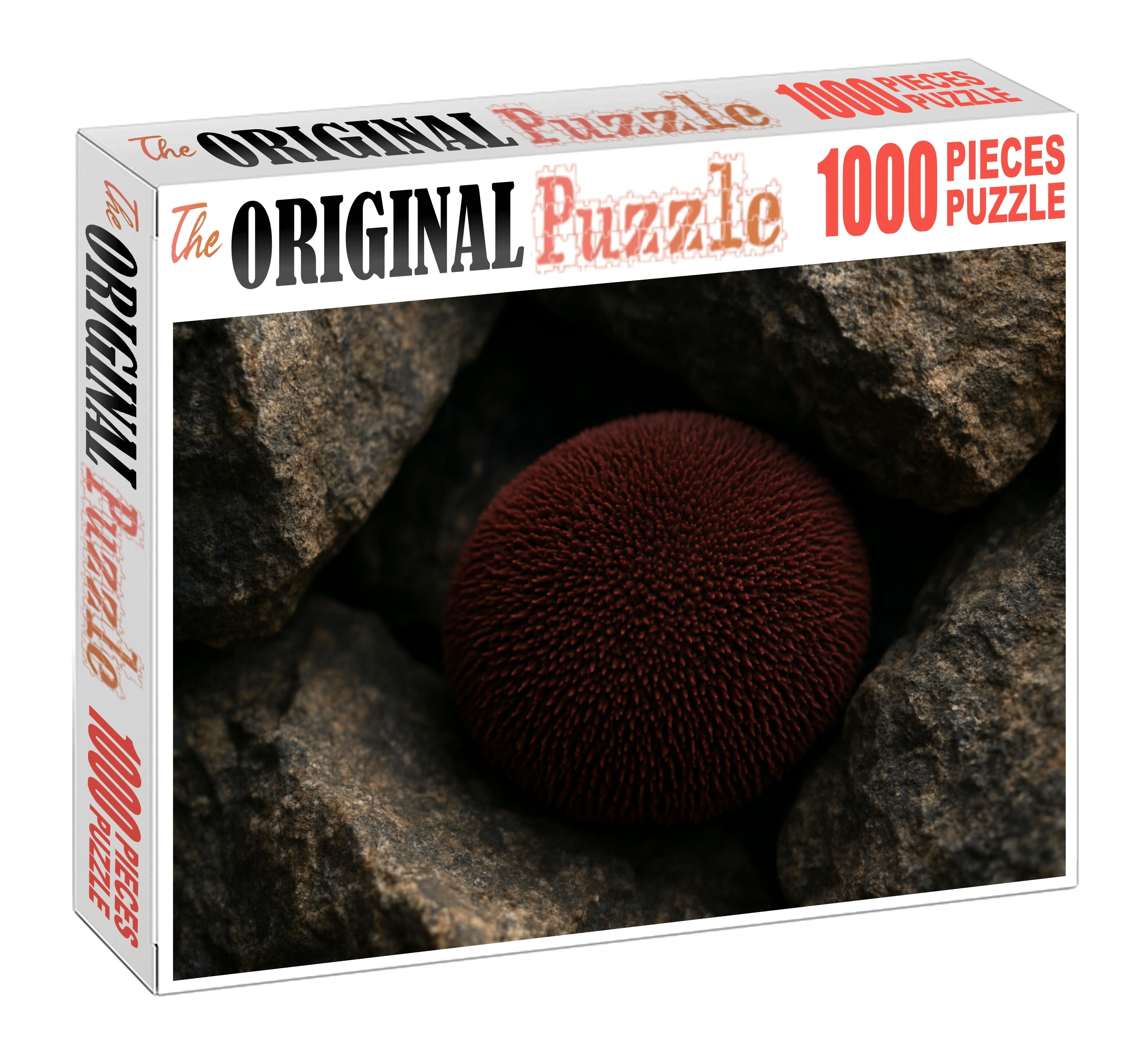 Velvet-spined Sea Urchin Rounded Echinoid With Dense Soft Spines Easy Puzzles