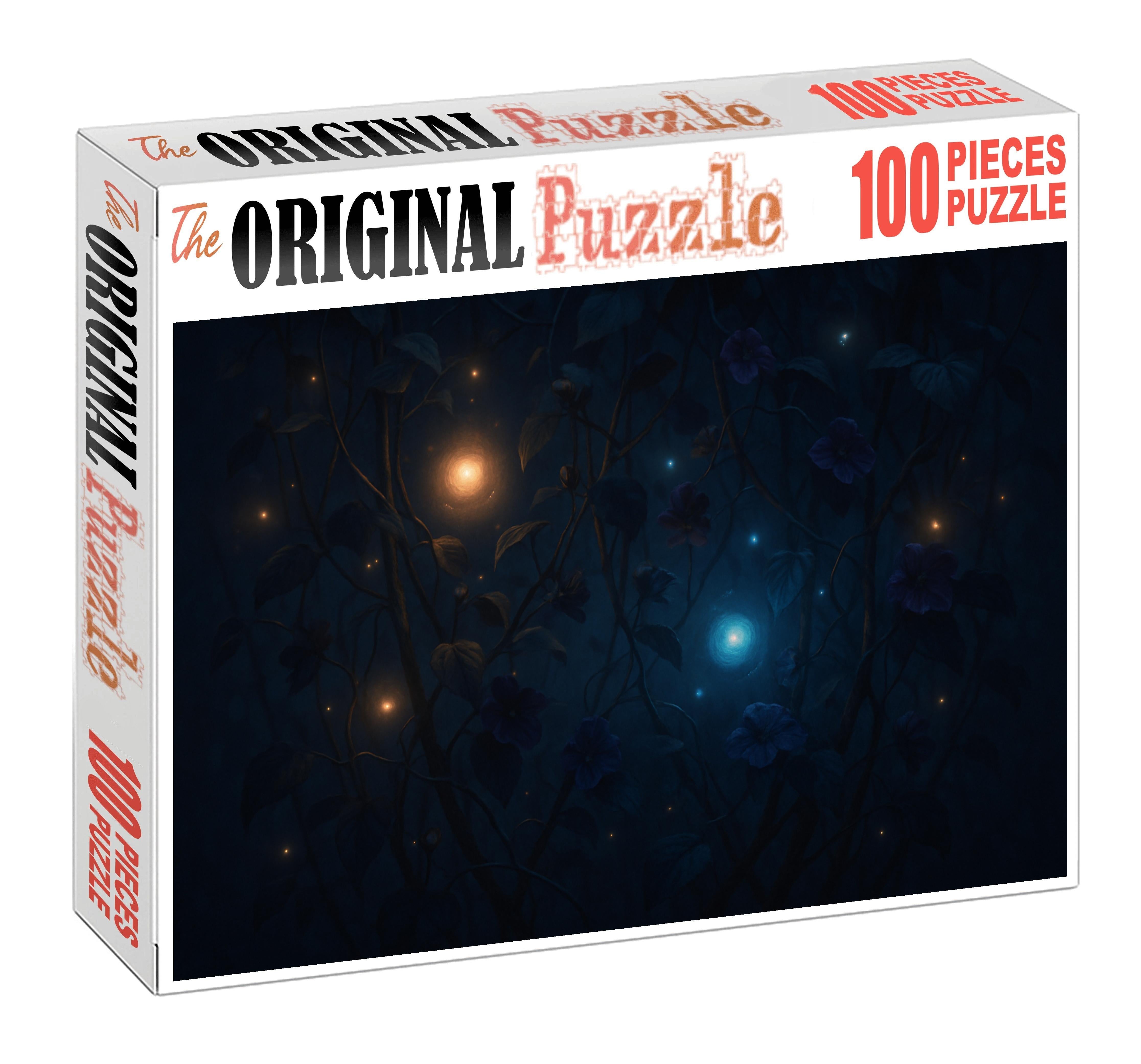 Lantern-bound Fireflies Glowing Orbs Dancing Among Darkened Vines Puzzle Fun