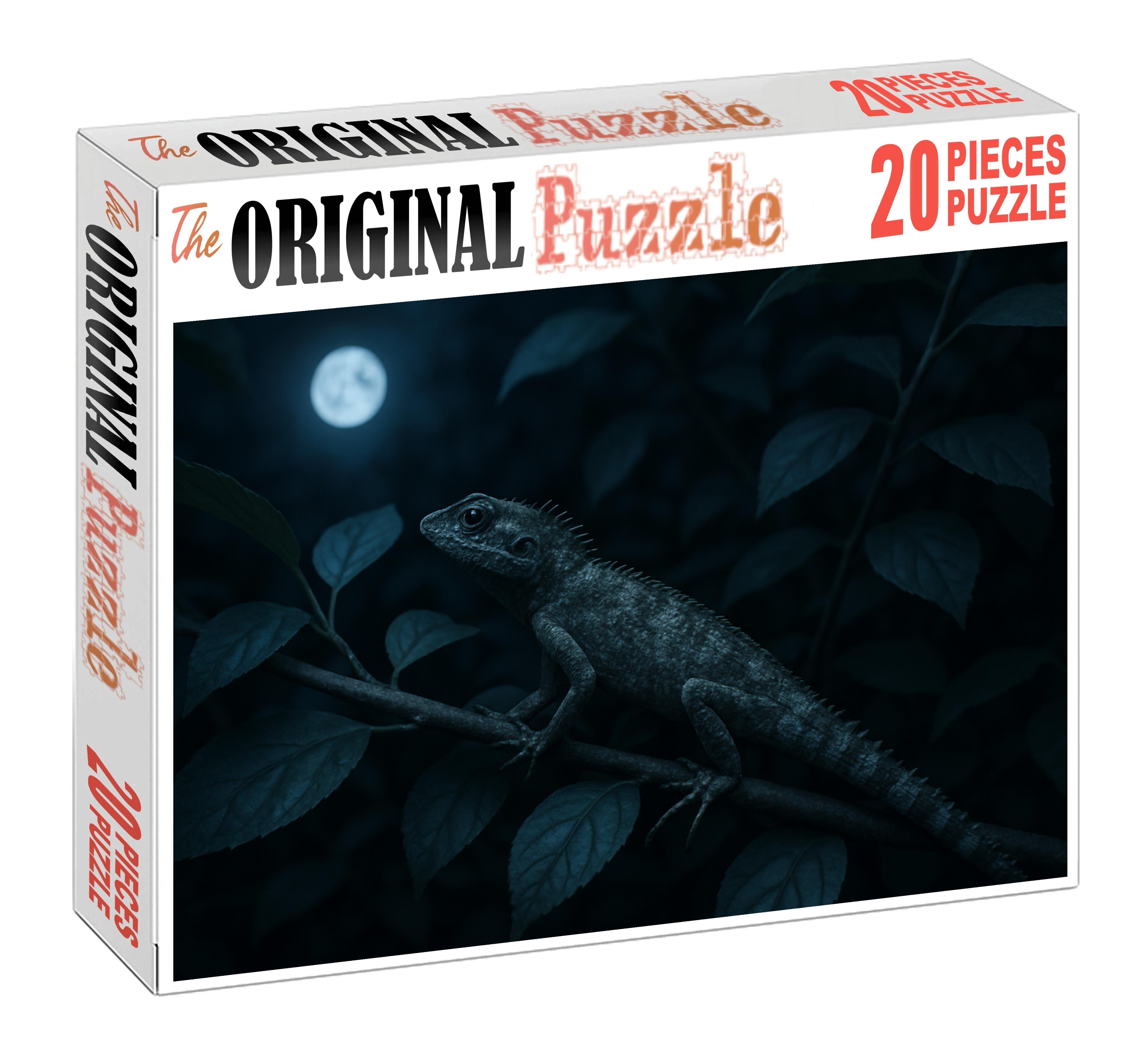 Silent Thorn Climber Night-active Reptile With Spiny Tail And Camouflage 200 Piece Puzzle