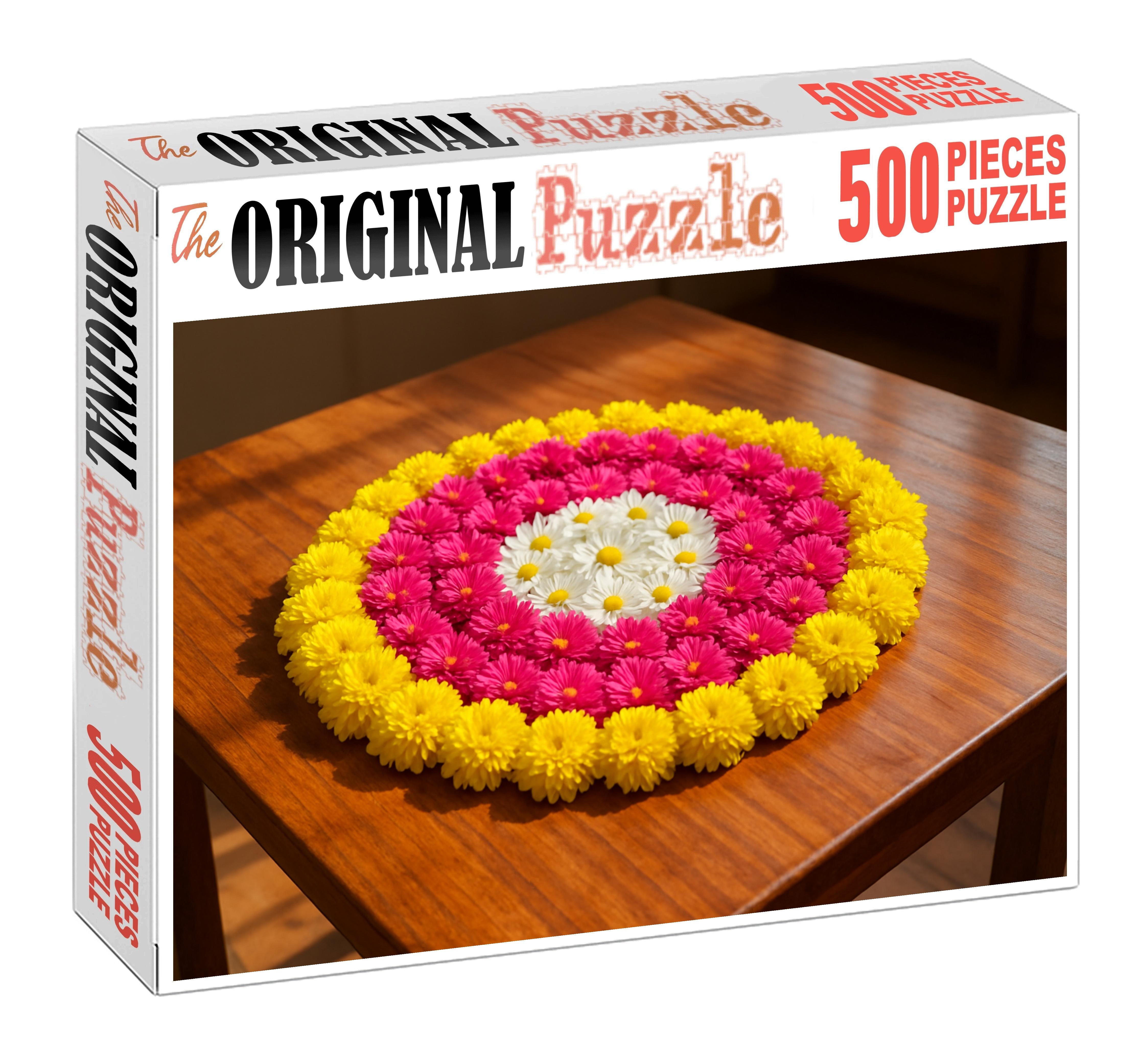 Vibrant Spring Tabletop Display Family Puzzles