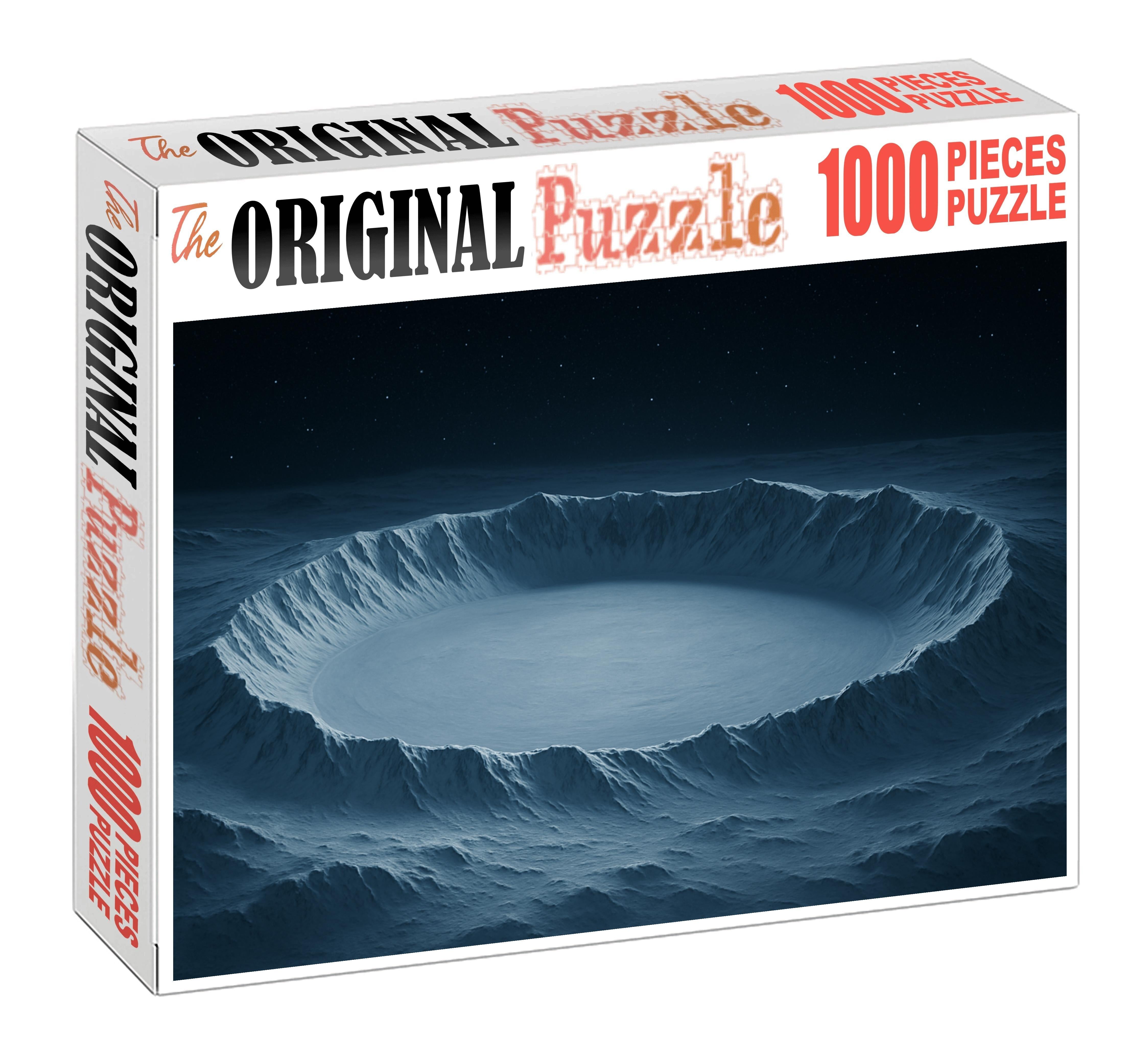 Frozen Crater Basin Glow Custom Jigsaw Puzzle