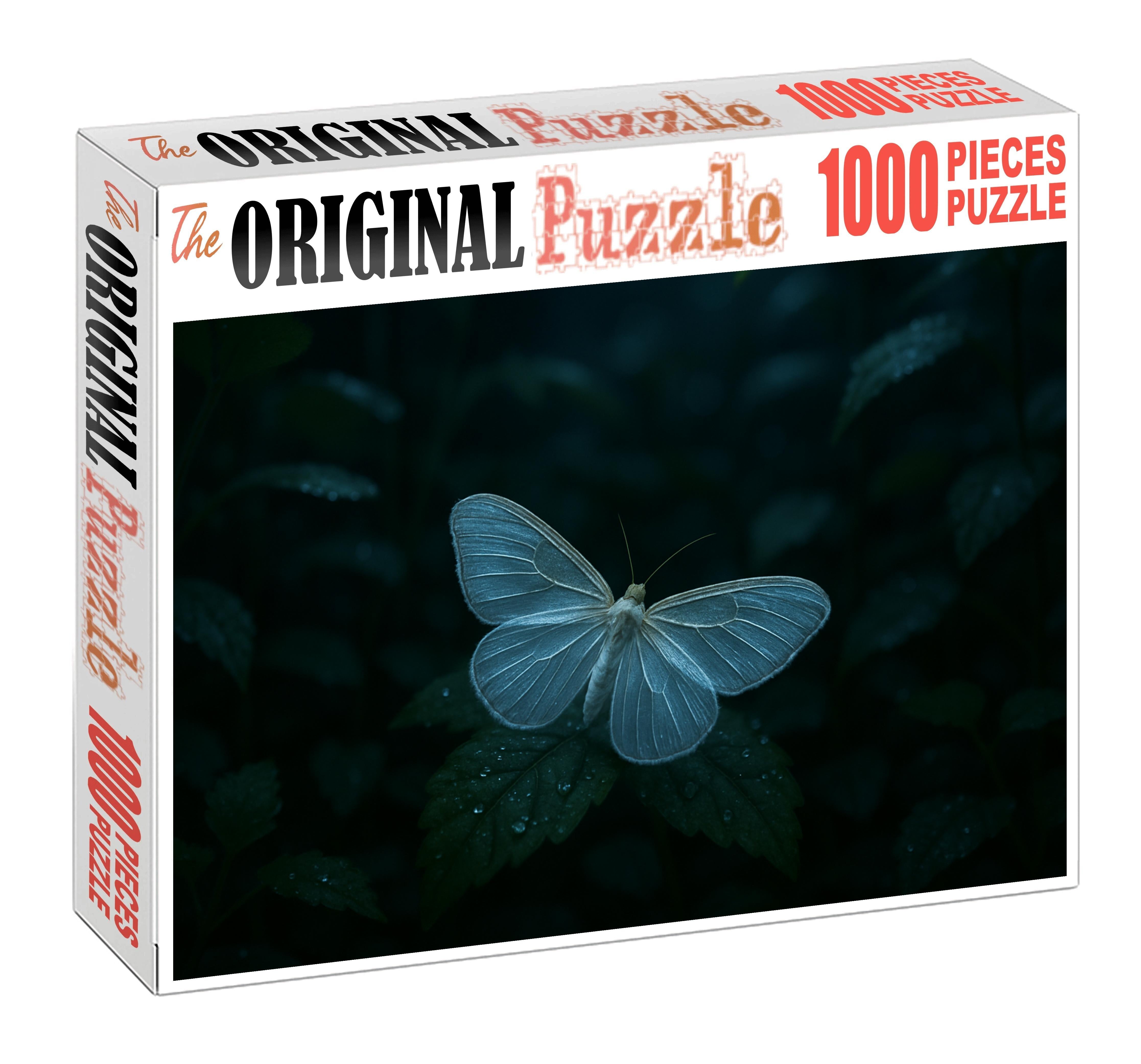 Opal Veil Moth Nocturnal Insect With Translucent Wings And Camouflage Puzzle Fun