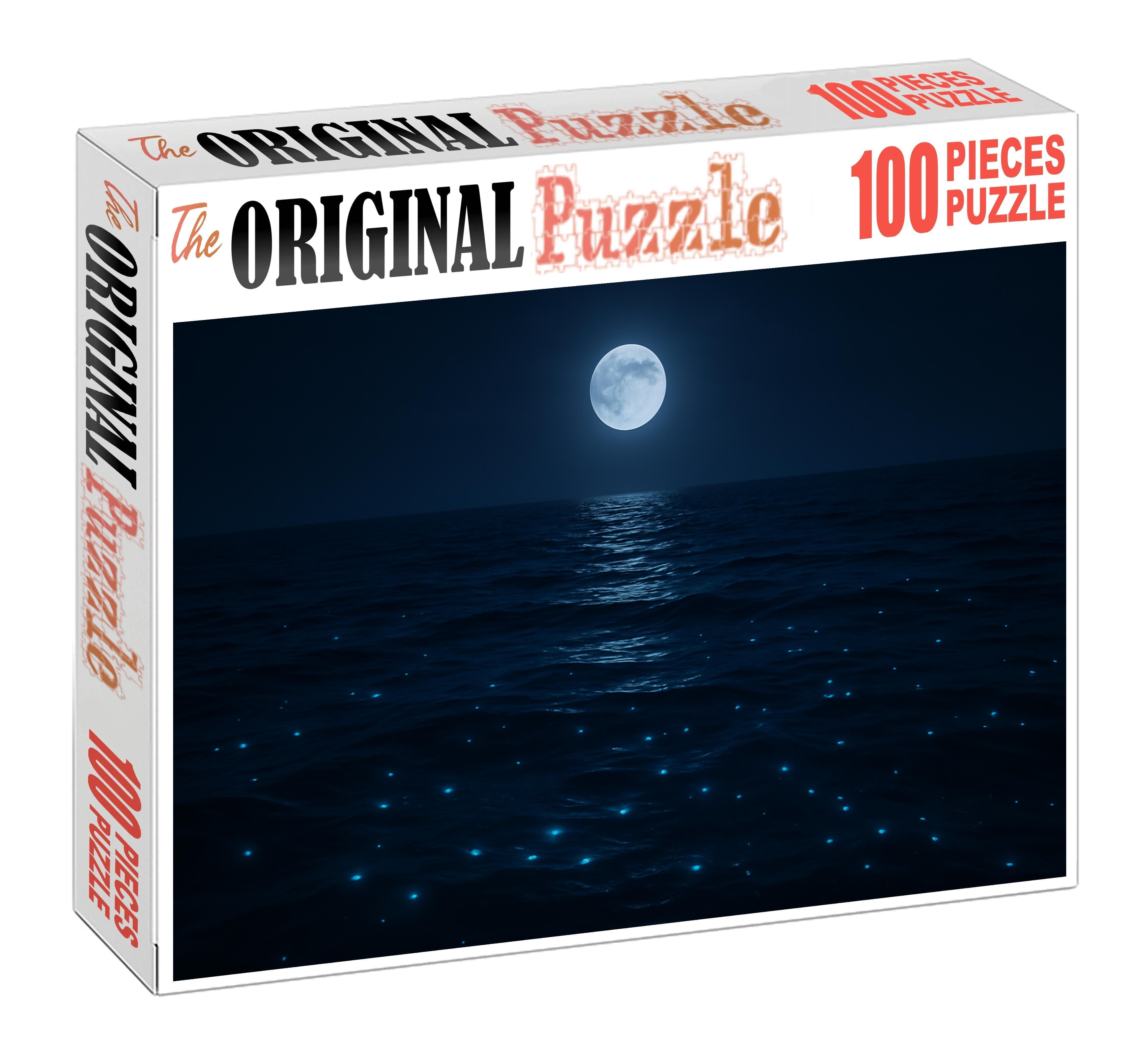 Moonlit Surface Drift Custom Jigsaw Puzzle