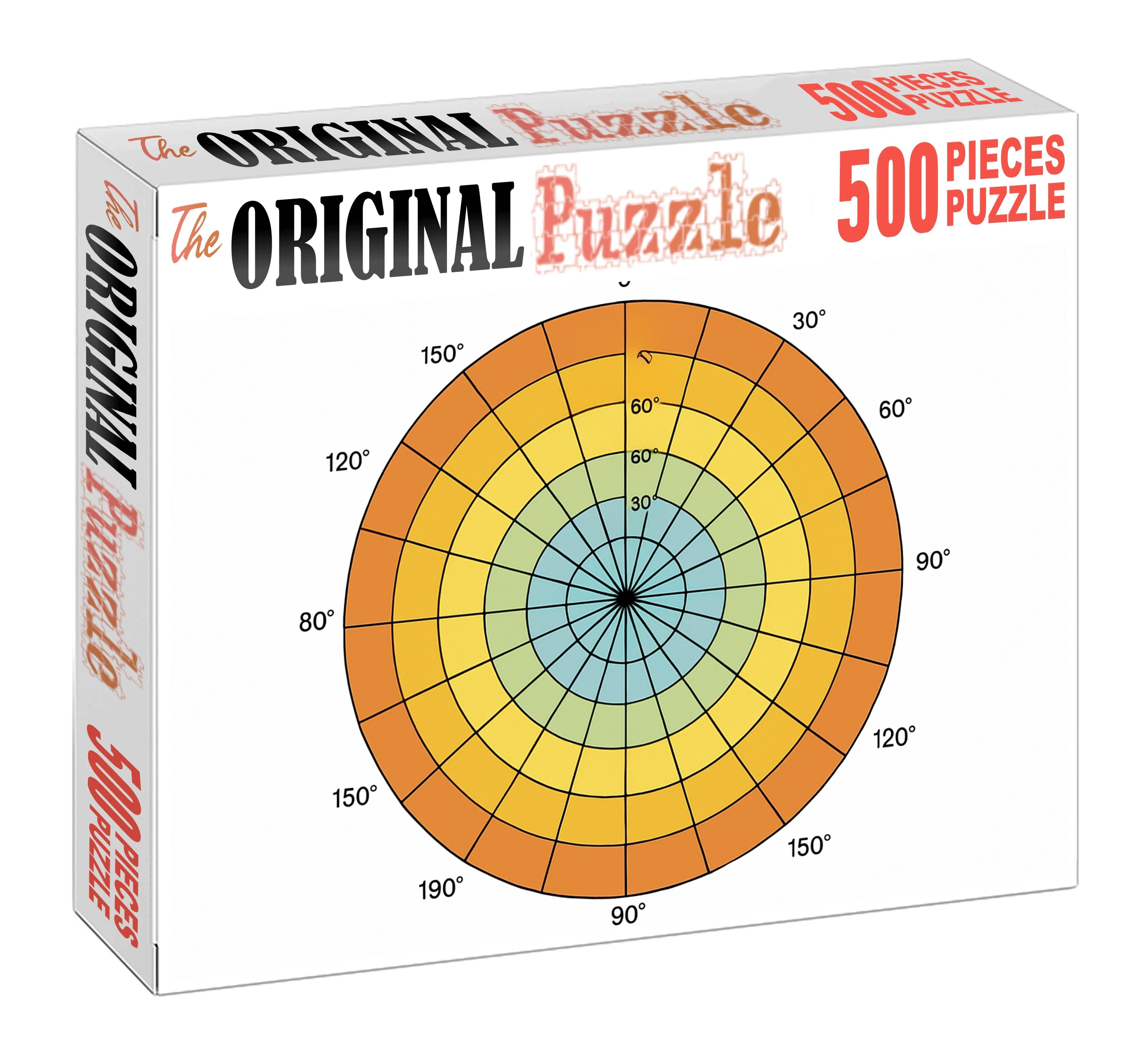 Polar Projection Starburst Map 50 Piece Puzzle